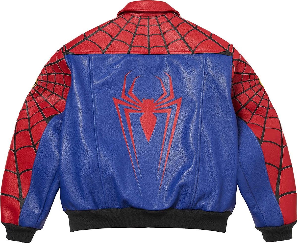 Supreme × Vanson Leathers Supreme Vanson Leathers Spider-Man Jacket Red Size US XL / EU 56 / 4 - 3 Thumbnail