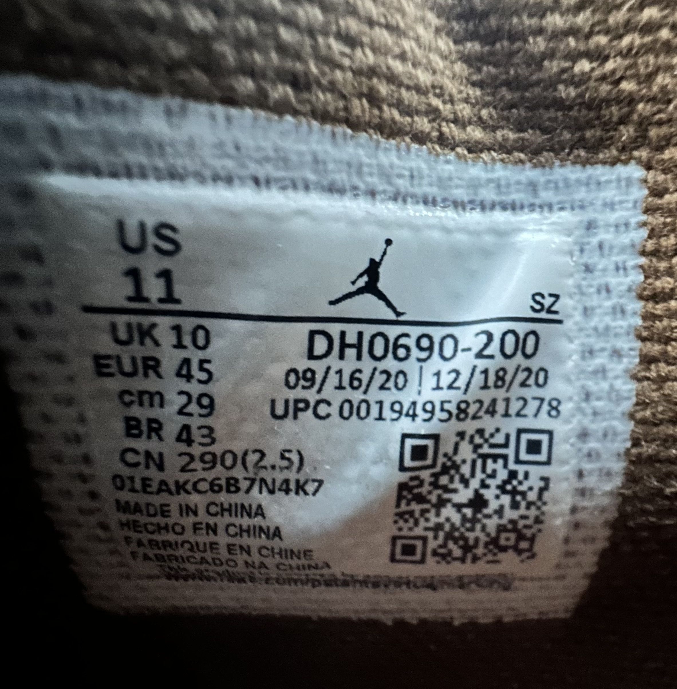 Jordan Brand × Travis Scott Travis Scott x Jordan 6 x Cactus Jack - Size 11 With Bag Size US 11 / EU 44 - 9 Thumbnail