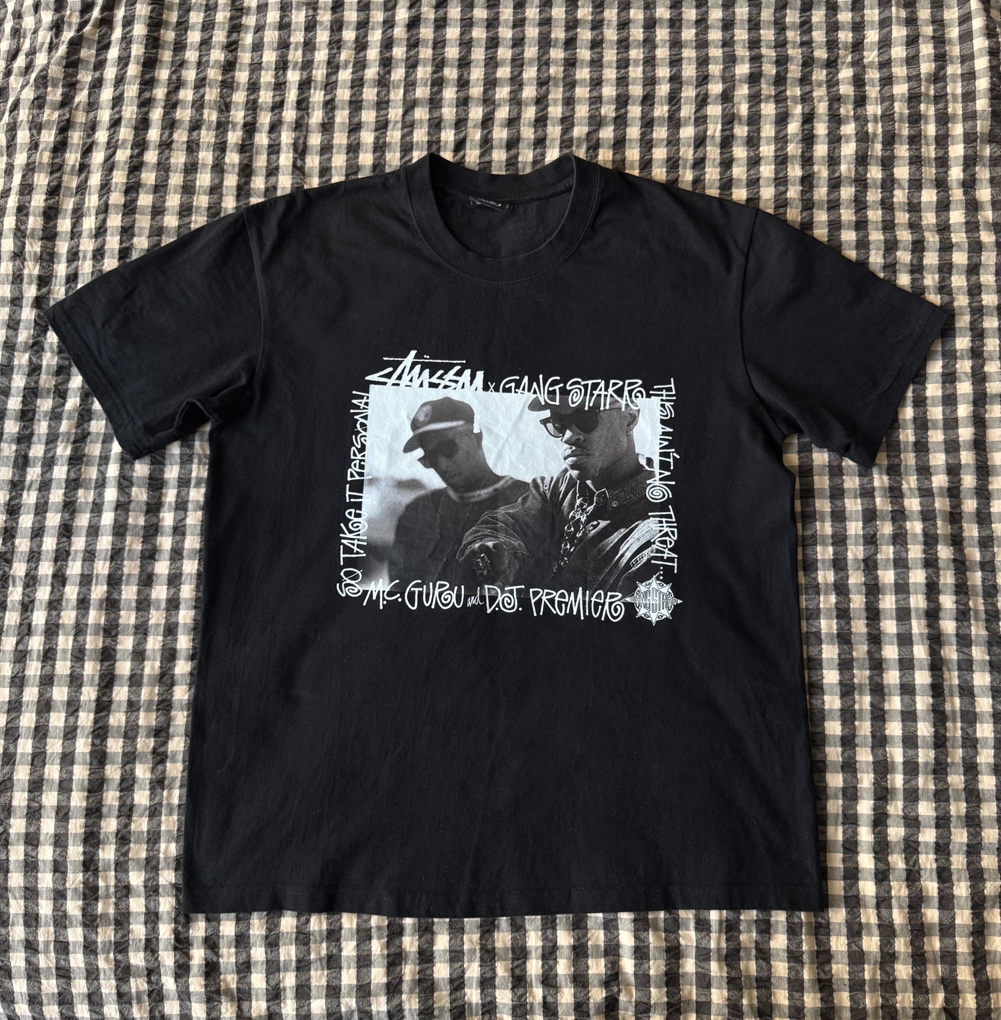 Mtv × Stussy STUSSY X MTV YO RAPS GANG STARR DS NEW TEE