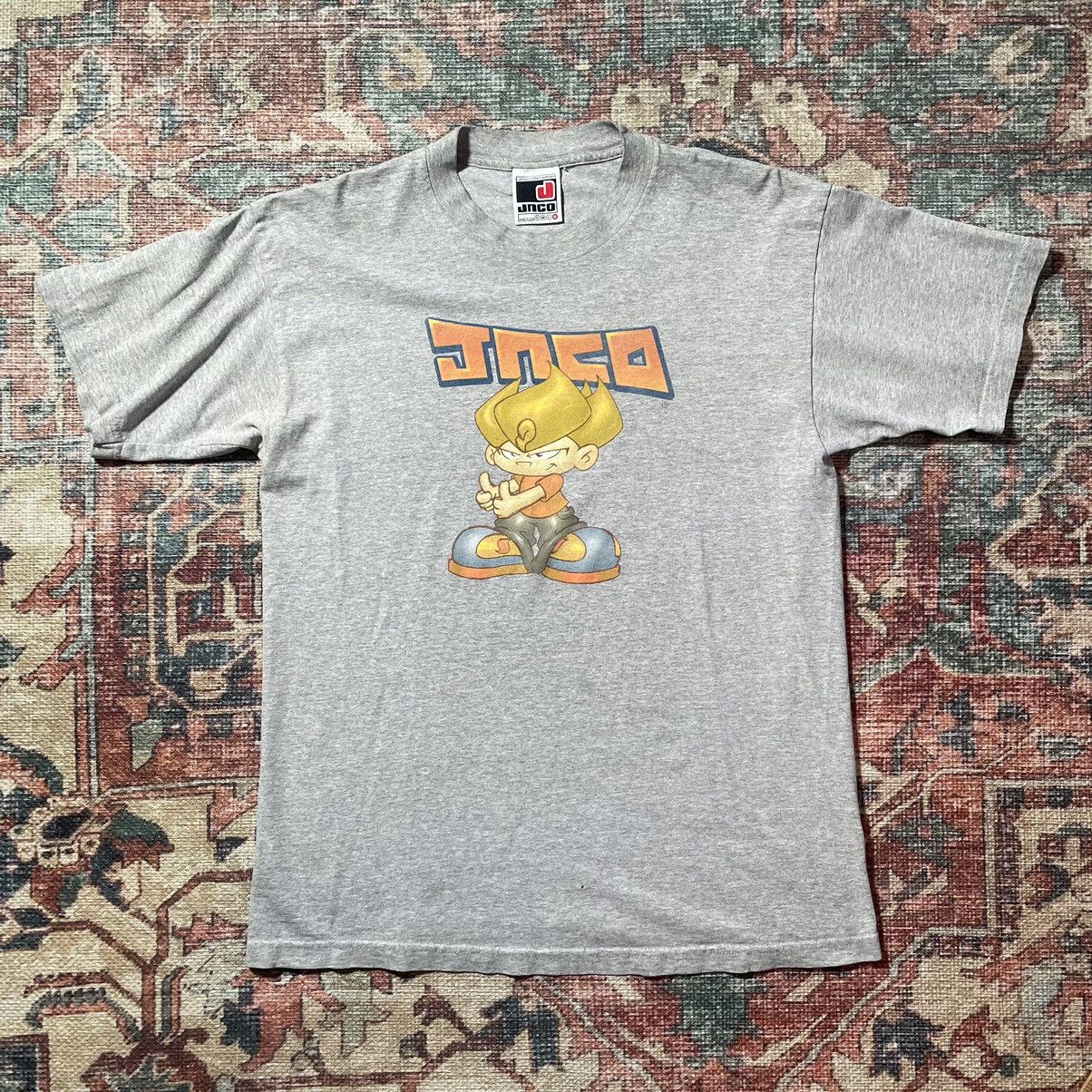 image of Jnco Flamehead Tee Grail in Grey, Men's (Size XL)