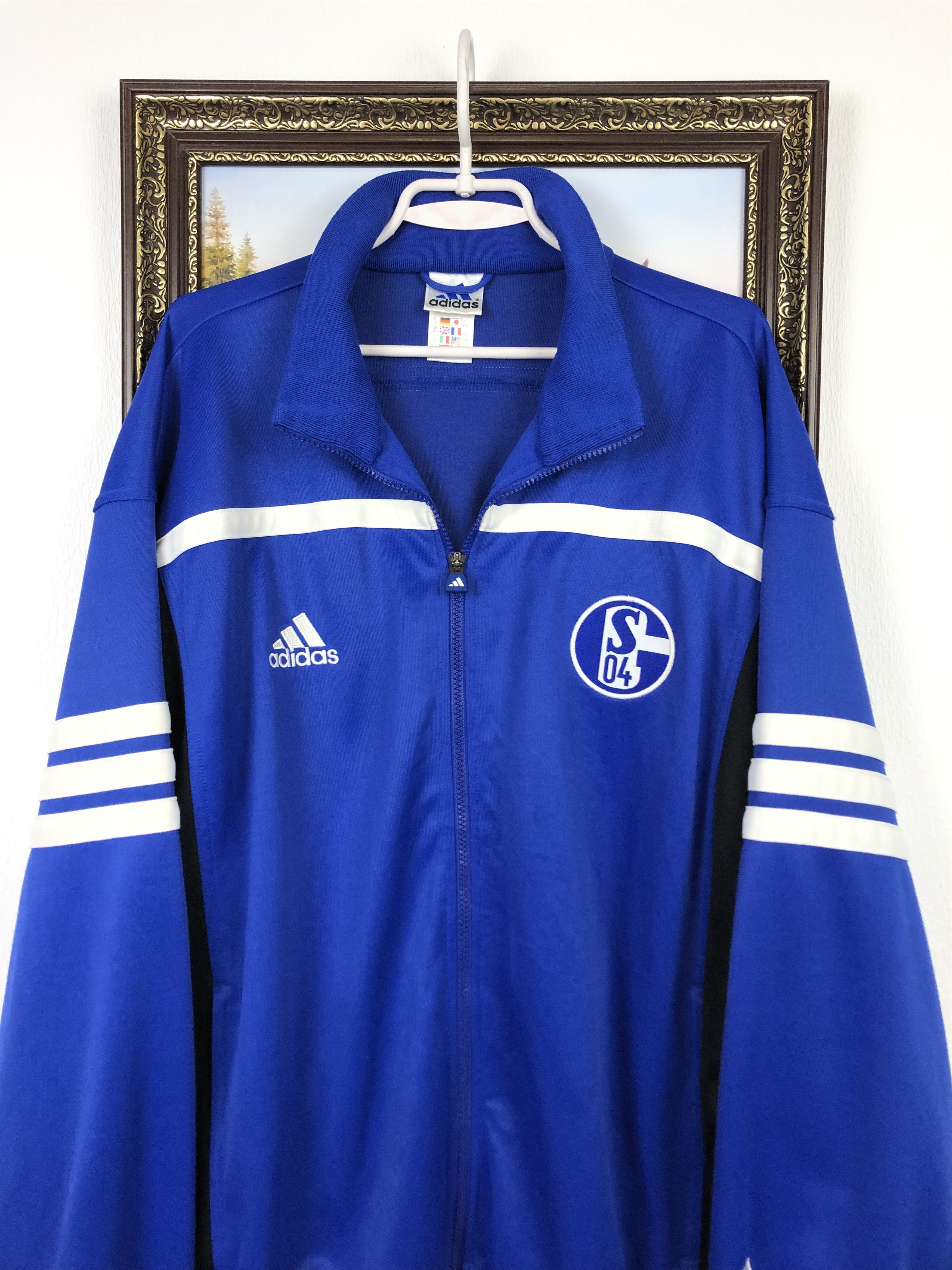 Vintage Adidas FC Schalke 04 Football Jacket Soccer Track