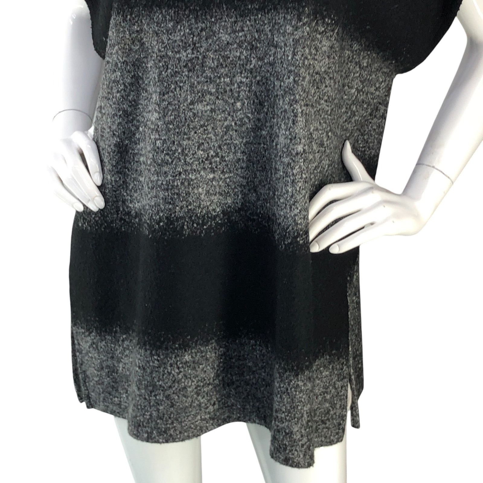 Bryn Walker Bryn Walker Size S Sweater Knit Tunic Cowl Neck Striped Gray Size S / US 4 / IT 40 - 3 Thumbnail