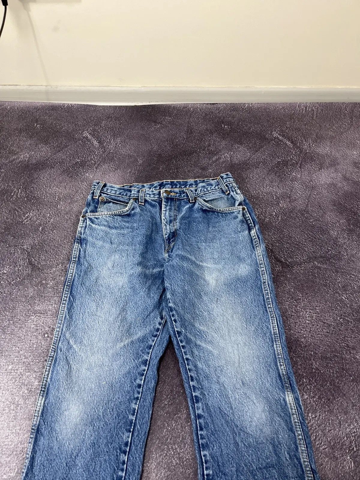 Dickies × Vintage Vintage 90s Dickies USA Faded Blue Denim Hype Jeans Size US 32 / EU 48 - 7 Thumbnail