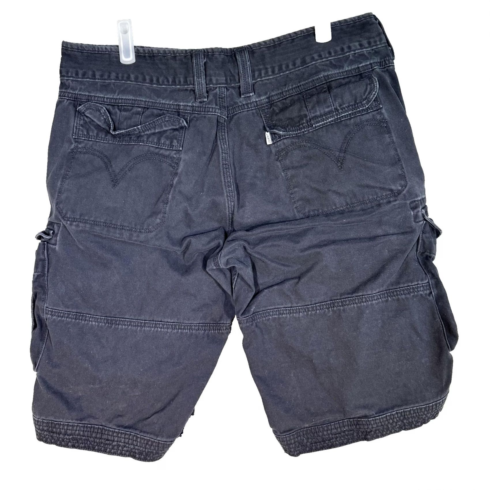 Levi's Levi’s Cargo Shorts Mens 34 Black Utility Multi Pocket 100% Cotton Casual Size US 34 / EU 50 - 2 Thumbnail