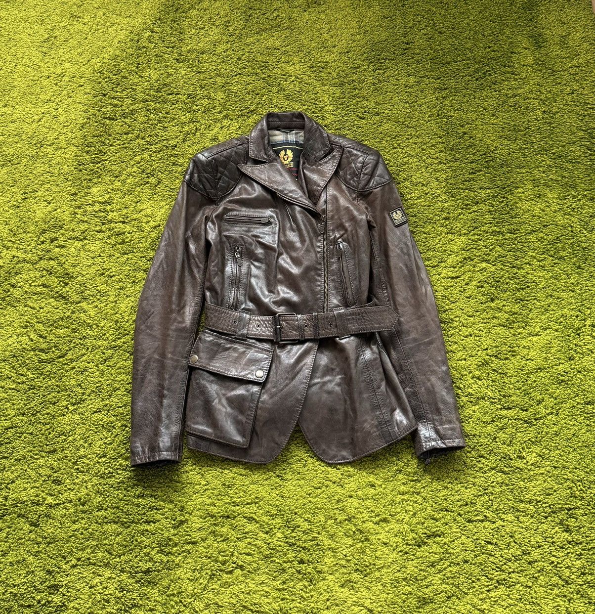 Belstaff × Genuine Leather × Vintage Belstaff 90s vintage racing biker leather jacket Size M / US 6-8 / IT 42-44 - 1 Thumbnail