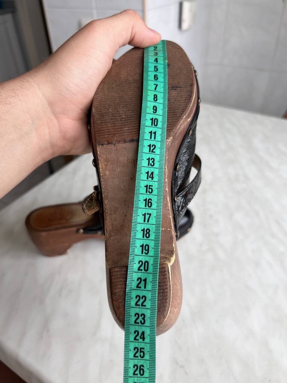 Dolce & Gabbana Dolce & Gabbana Clogs 90s/00s Vintage Sandals Woods Learher Size US 7.5 / IT 37.5 - 19 Thumbnail