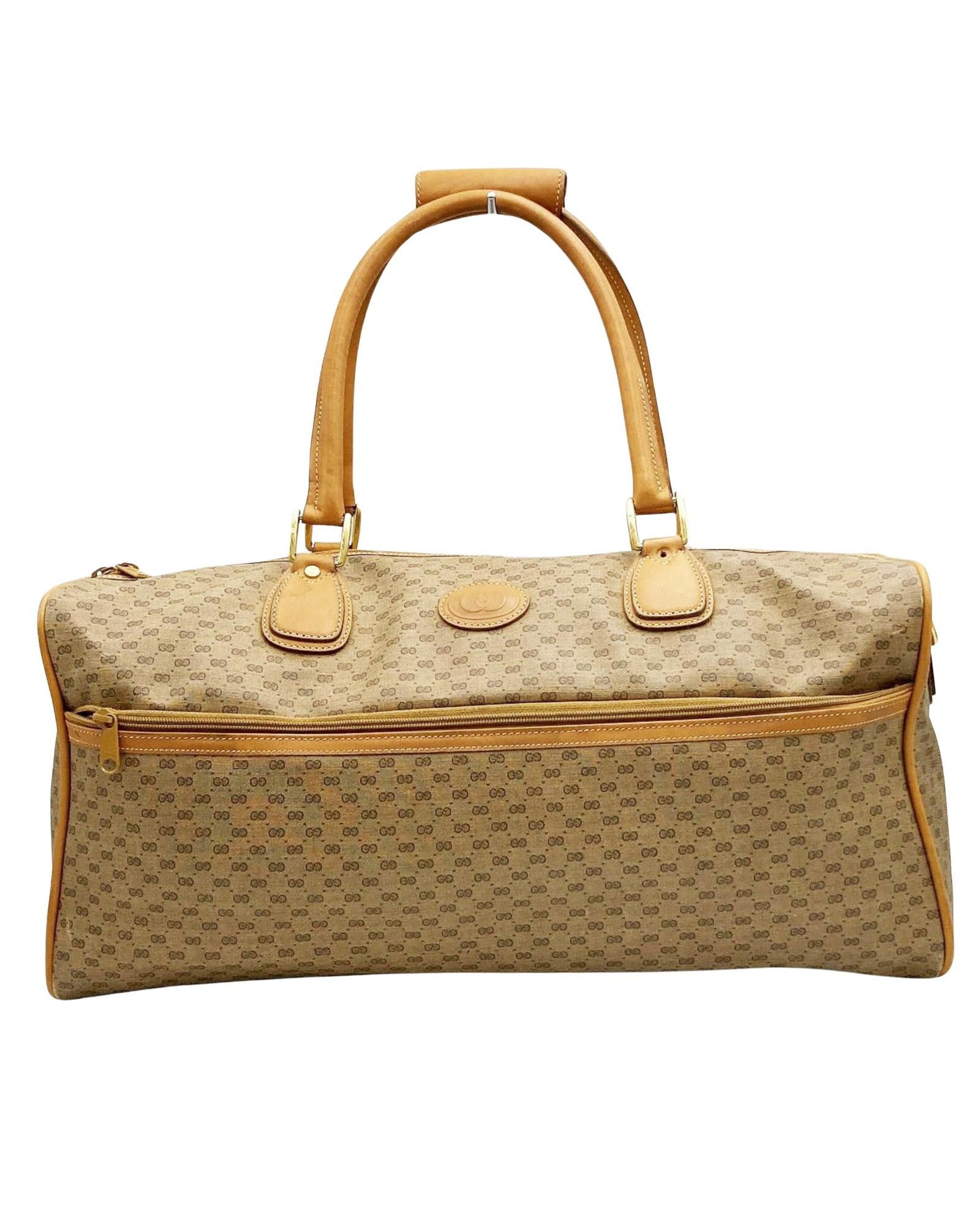 image of Gucci Beige Pvc Boston Bag - Good Condition, Women's