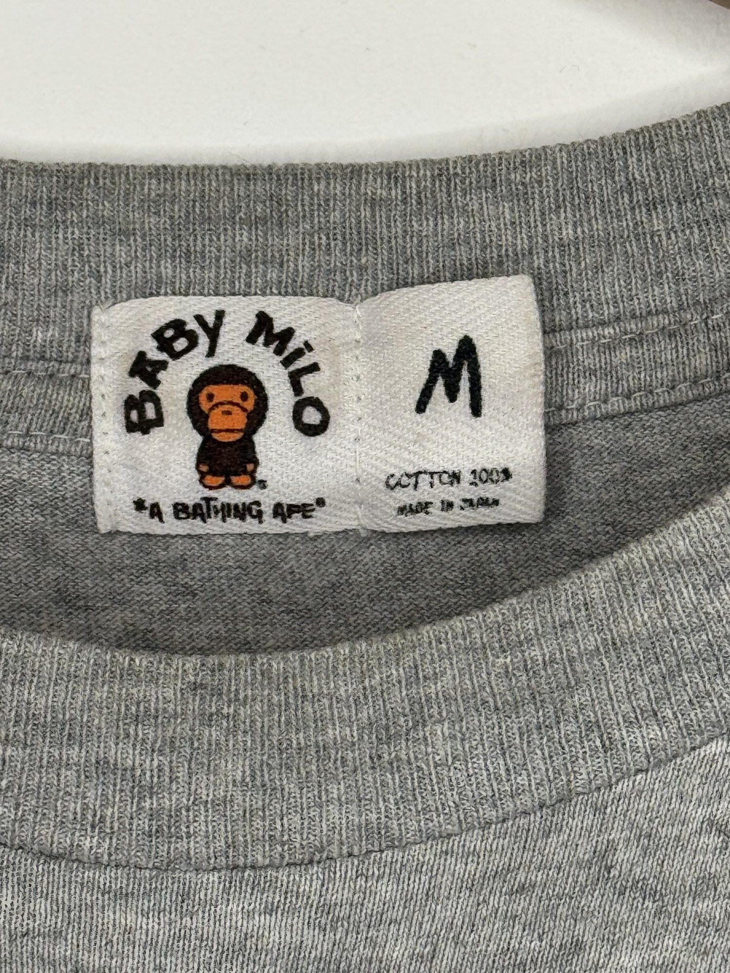 Bape 2005 Bape x Kaws Baby Milo Tee – Gray, Size M, Made in Japan Size US M / EU 48-50 / 2 - 7 Thumbnail
