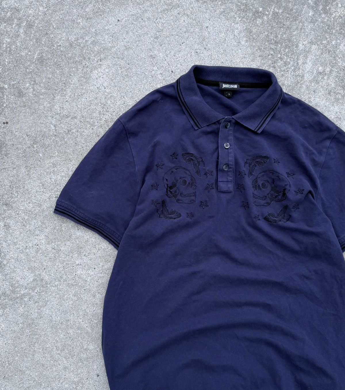 Other Vintage Just Cavalli Y2K streetwear luxury rare polo shirt Size US L / EU 52-54 / 3 - 6 Thumbnail