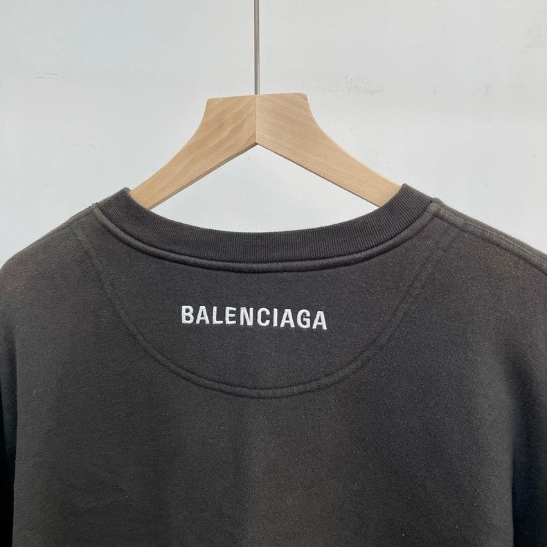 Balenciaga Balenciaga Round Neck Sweater with Embroidered Logo on the Size US XS / EU 42 / 0 - 3 Thumbnail
