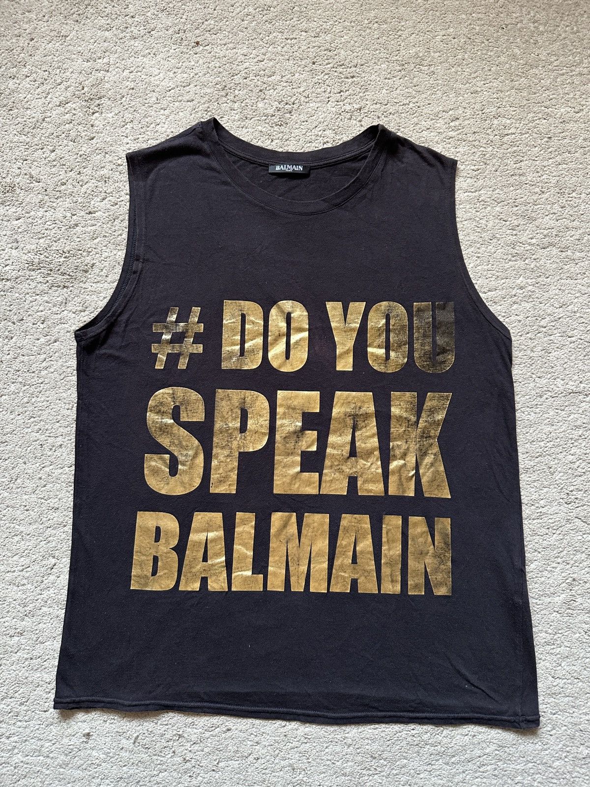 Balmain Balmain Hashtag sleeveless Tank Top Size US L / EU 52-54 / 3 - 3 Thumbnail
