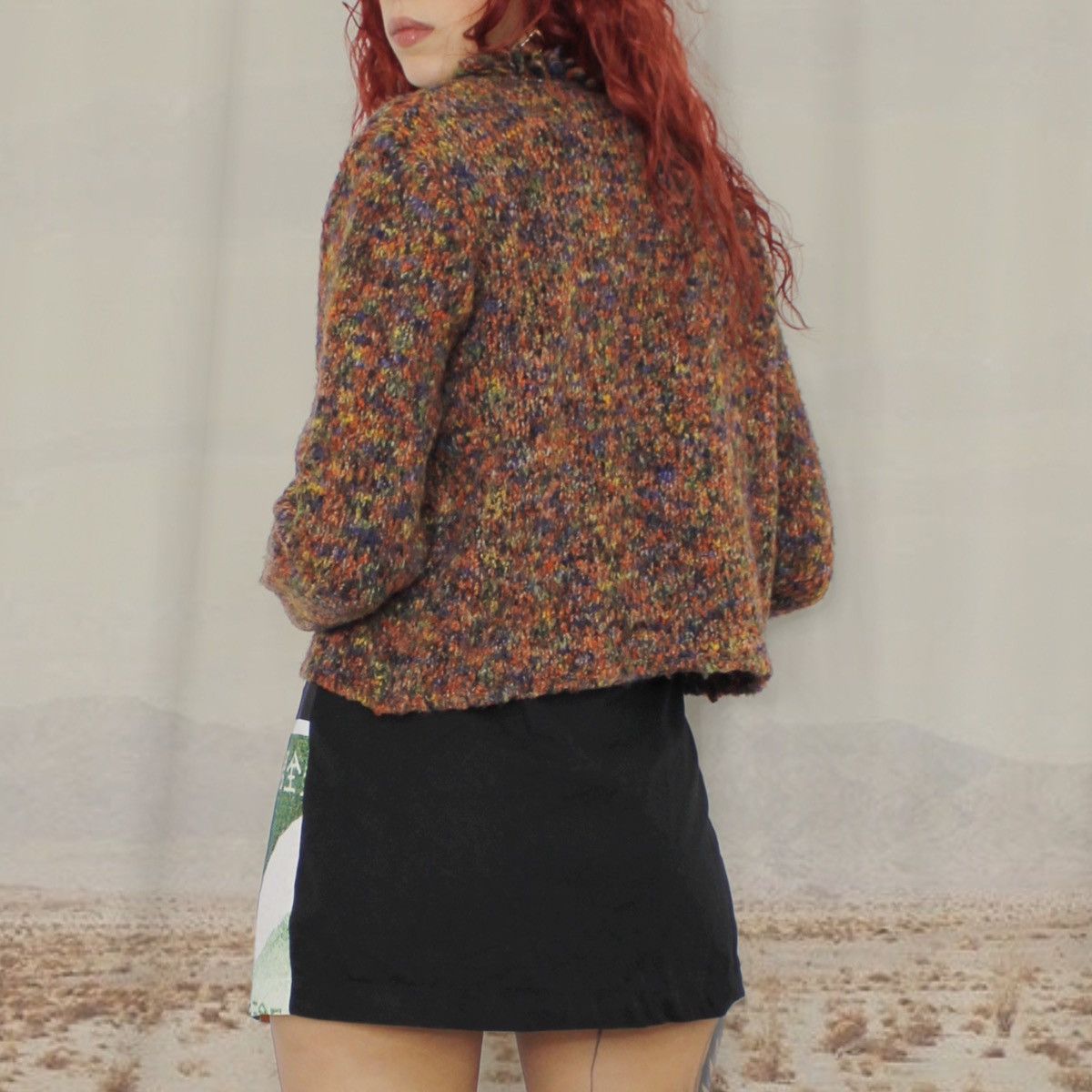 Vintage 🏵️AUTUMN SHADES CARDI🏵️ Size M / US 6-8 / IT 42-44 - 3 Thumbnail