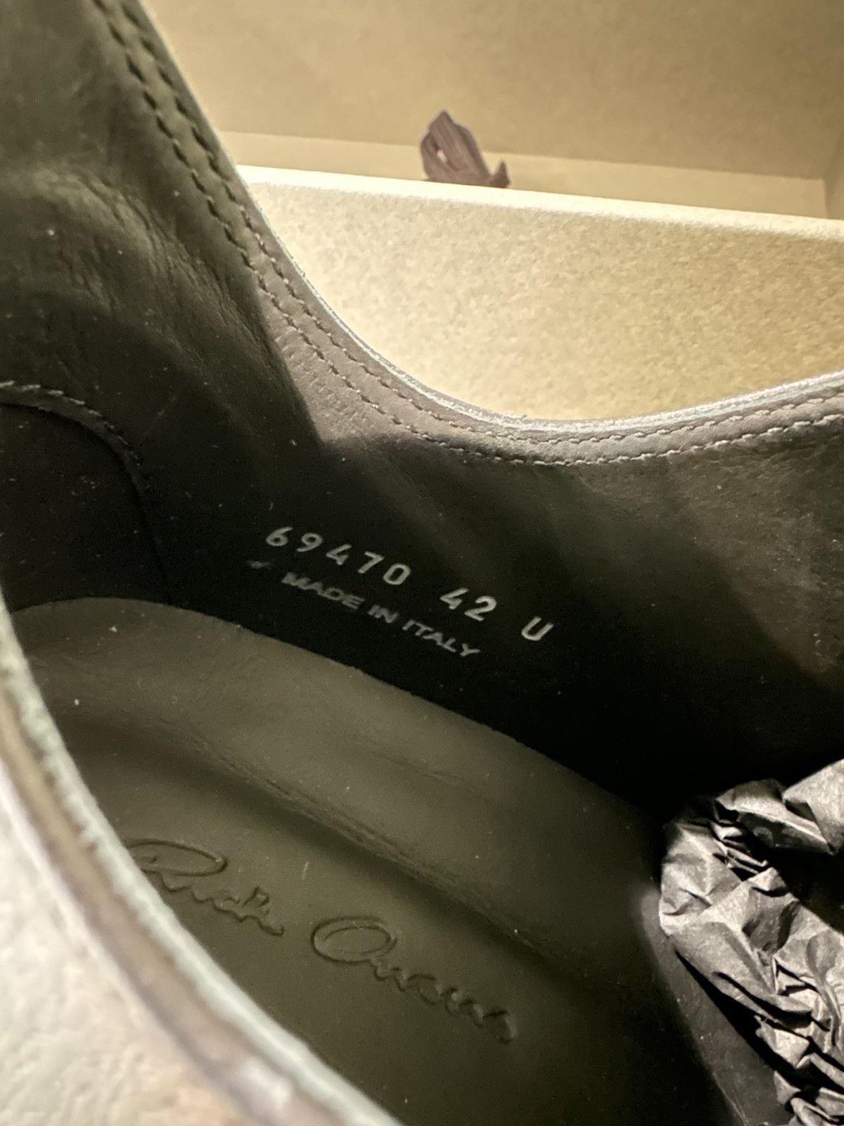 Rick Owens RICK OWENS - Low Sneaks Black Black Size US 9 / EU 42 - 7 Thumbnail