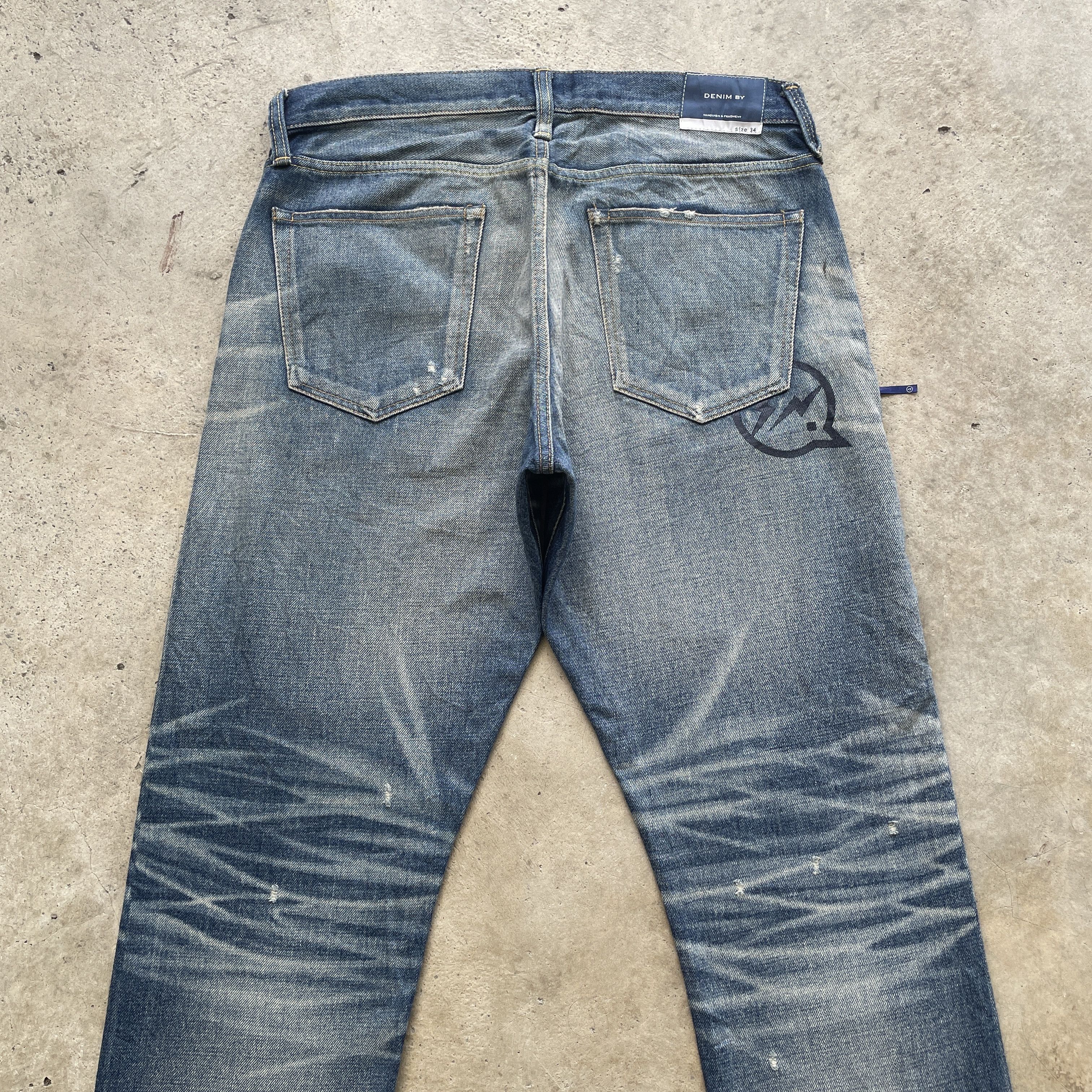Edwin VINTAGE JAPAN STONEWASH FADED SELVEDGE JEANS PANTS W35 Size US 35 - 11 Thumbnail