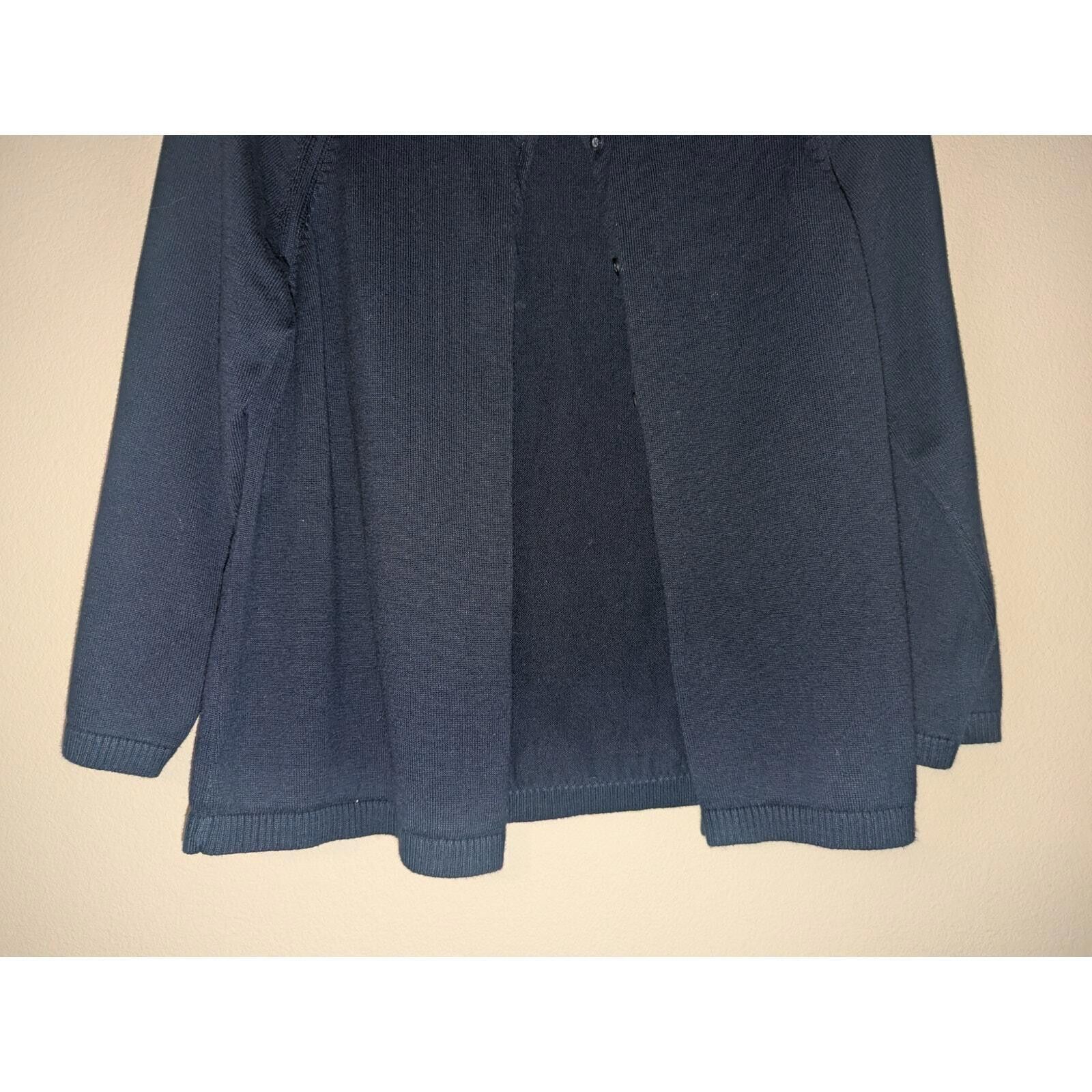 Tommy Hilfiger Vintage Y2K Women's Tommy Hilfiger Cardigan Navy Blue Large Size L / US 10 / IT 46 - 3 Thumbnail
