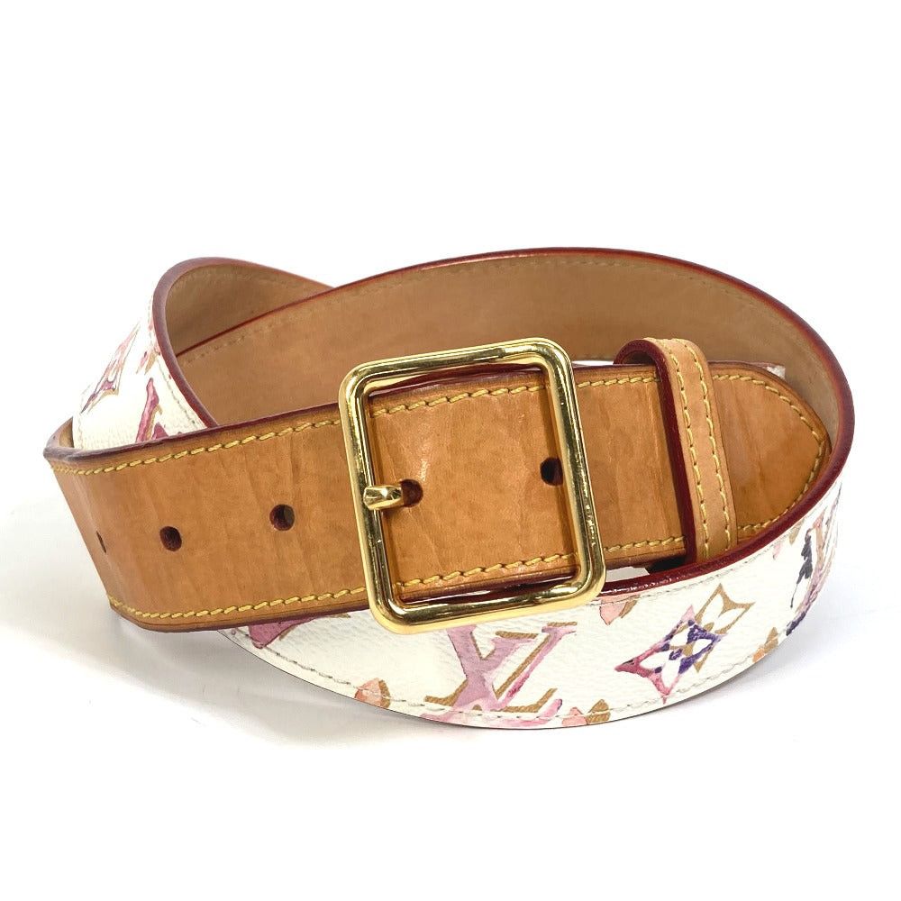 Louis Vuitton Louis Vuitton M9623U Monogram Watercolor Belt With Santur Courroies Canvas Men Size ONE SIZE - 1 Thumbnail