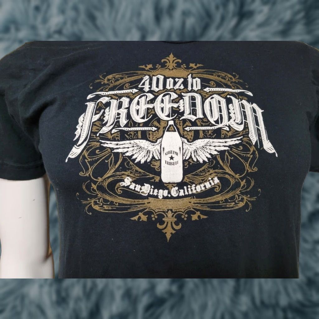 American Apparel VINTAGE 40 oz To Freedom Sublime Tribute Tour T Shirt San Diego 40oz Nice Black Short Sleeve American Apparel 100% Cotton Graphic Tee Mens S Size US S / EU 44-46 / 1 - 1 Thumbnail