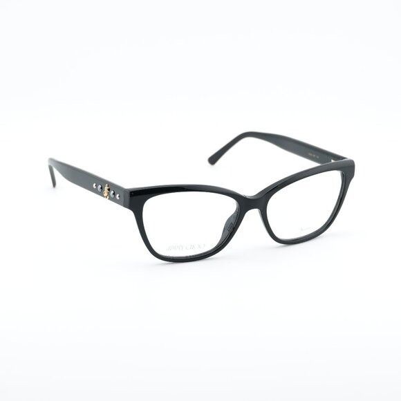 Jimmy Choo Jimmy Choo JC334 0807 00 Eyeglasses Black 54mm Cat Eye Frame Size ONE SIZE - 1 Thumbnail
