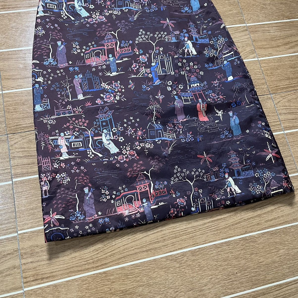 Vivienne Tam Vintage Vivienne Tam Chinese Ethnic Printed Skirt Size 31" - 3 Thumbnail