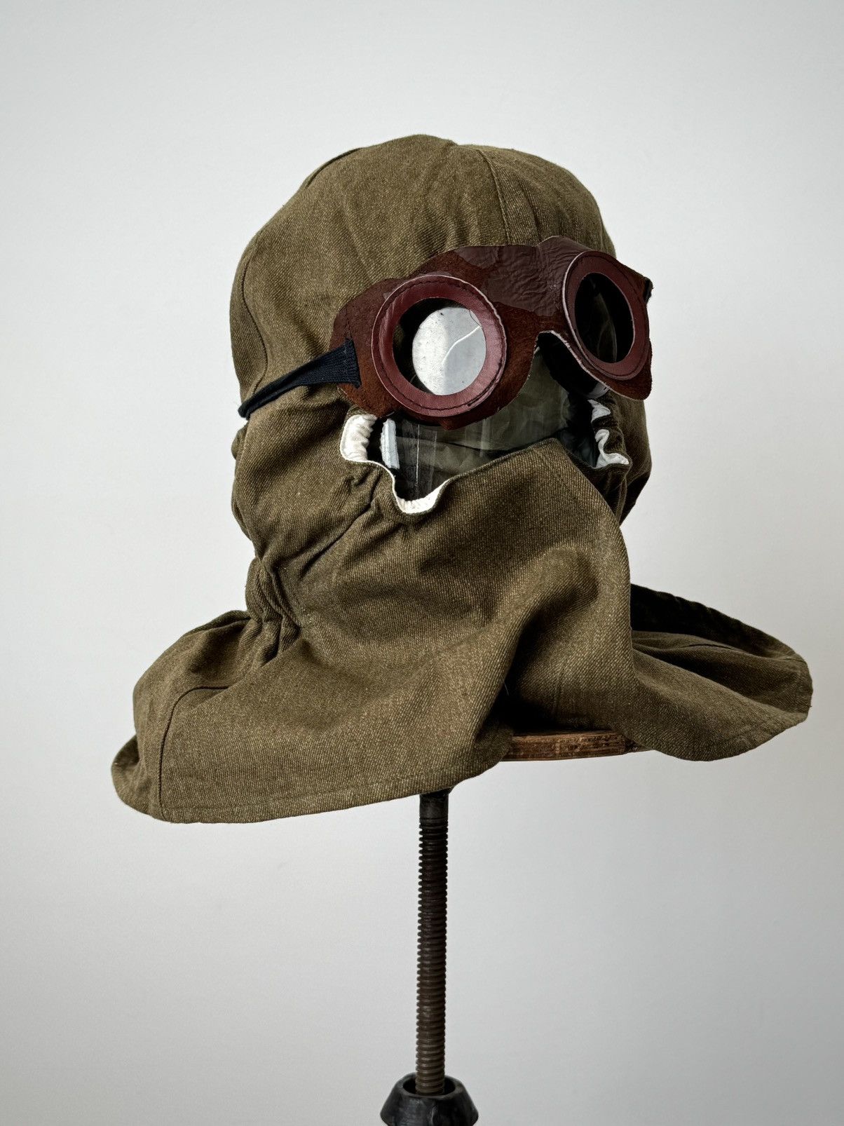Vintage Vintage 1950s Soviet Army Balaclava With Goggles Size ONE SIZE - 2 Thumbnail