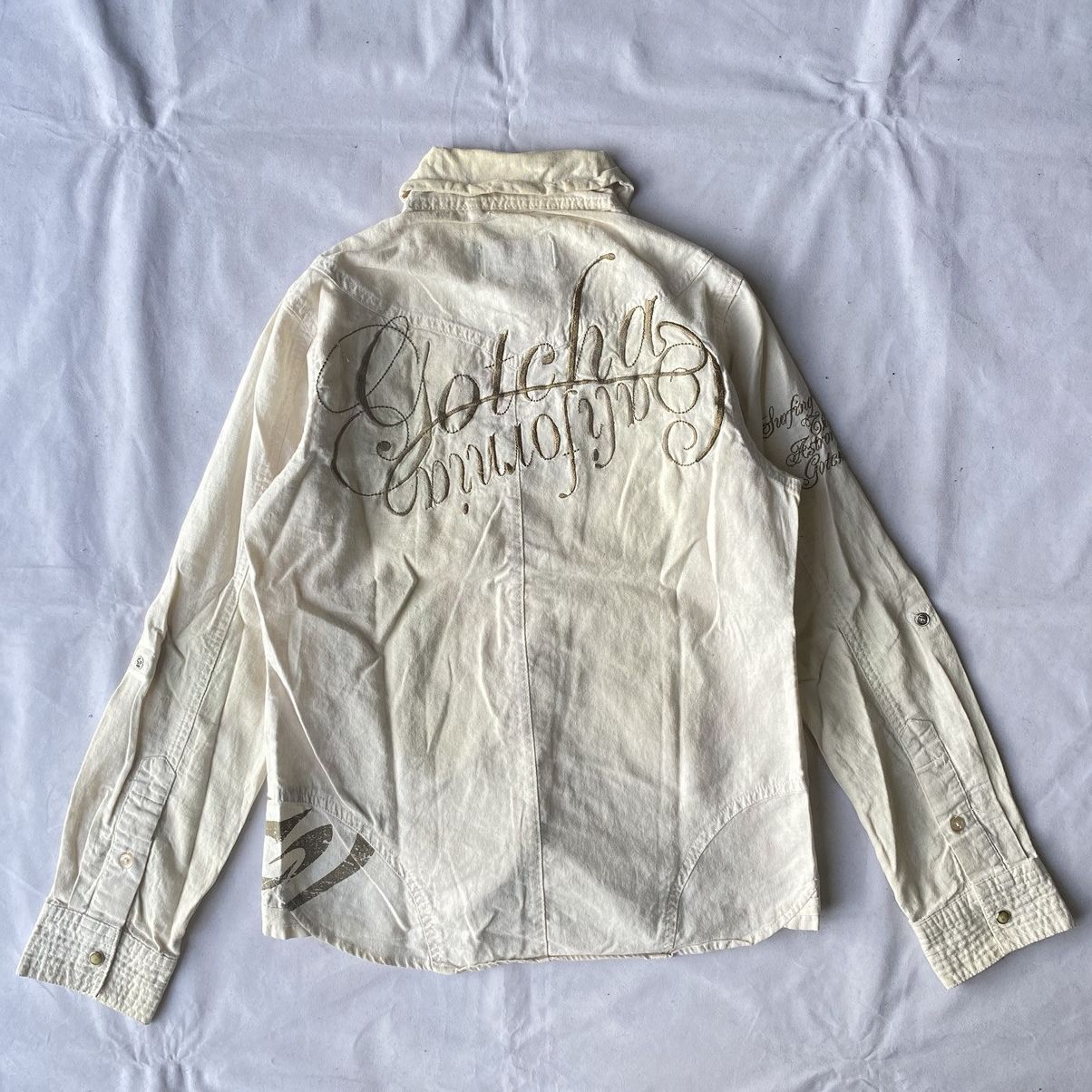 If Six Was Nine × Japanese Brand × Le Grande Bleu (L.G.B.) Japanese GOA Style Gotcha California Button Up Shirt Size US S / EU 44-46 / 1 - 16 Thumbnail