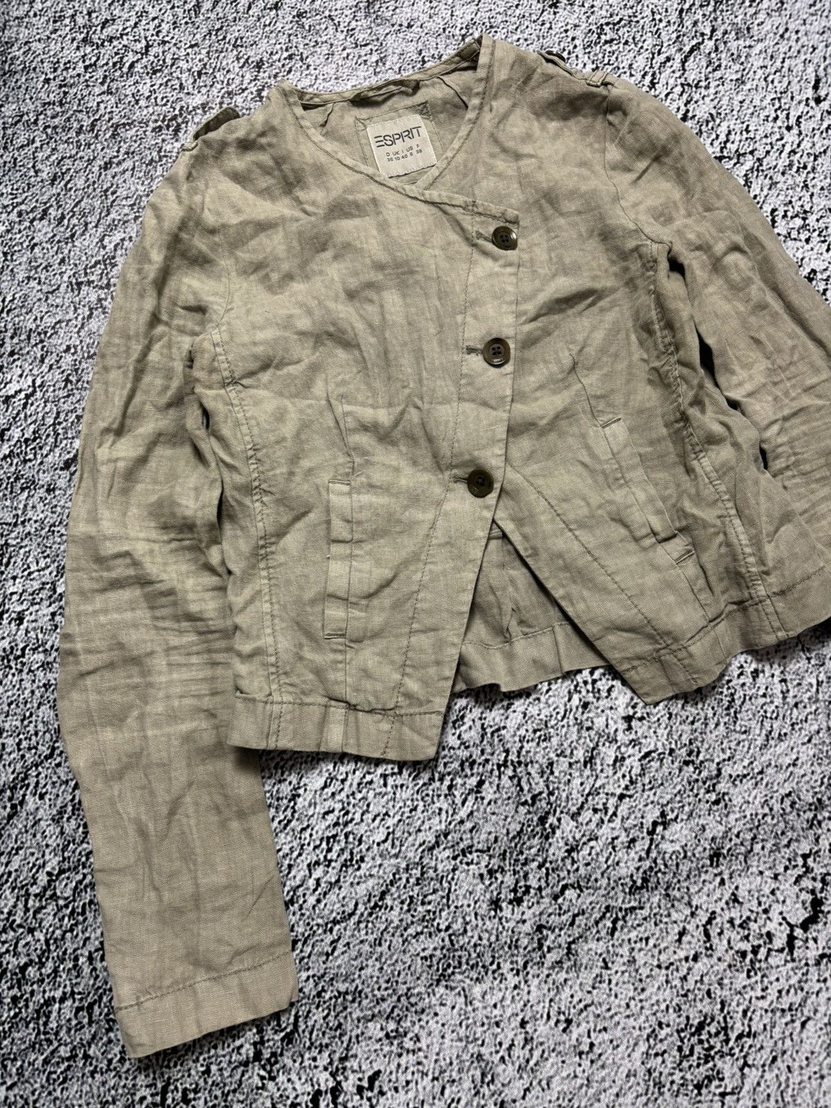 Vintage Archive flax asymmetrical jacket japanese style Size M / US 6-8 / IT 42-44 - 3 Thumbnail