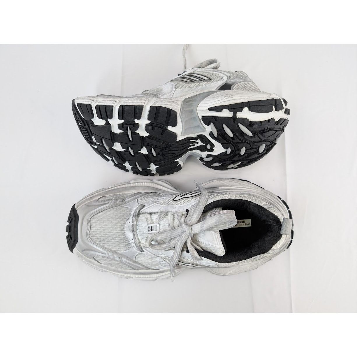 Balenciaga Balenciaga 10XL White/Black Low Top Sneakers New | Grailed