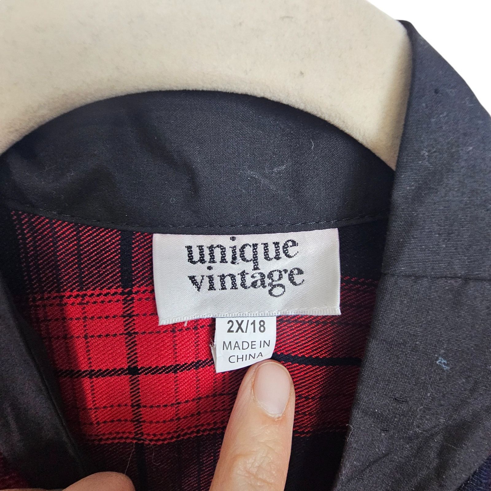 Vintage Unique Vintage Womens Cora Fit & Flare Dress 2X/18 Flannel Size XXL / US 16-18 / IT 52-54 - 8 Thumbnail