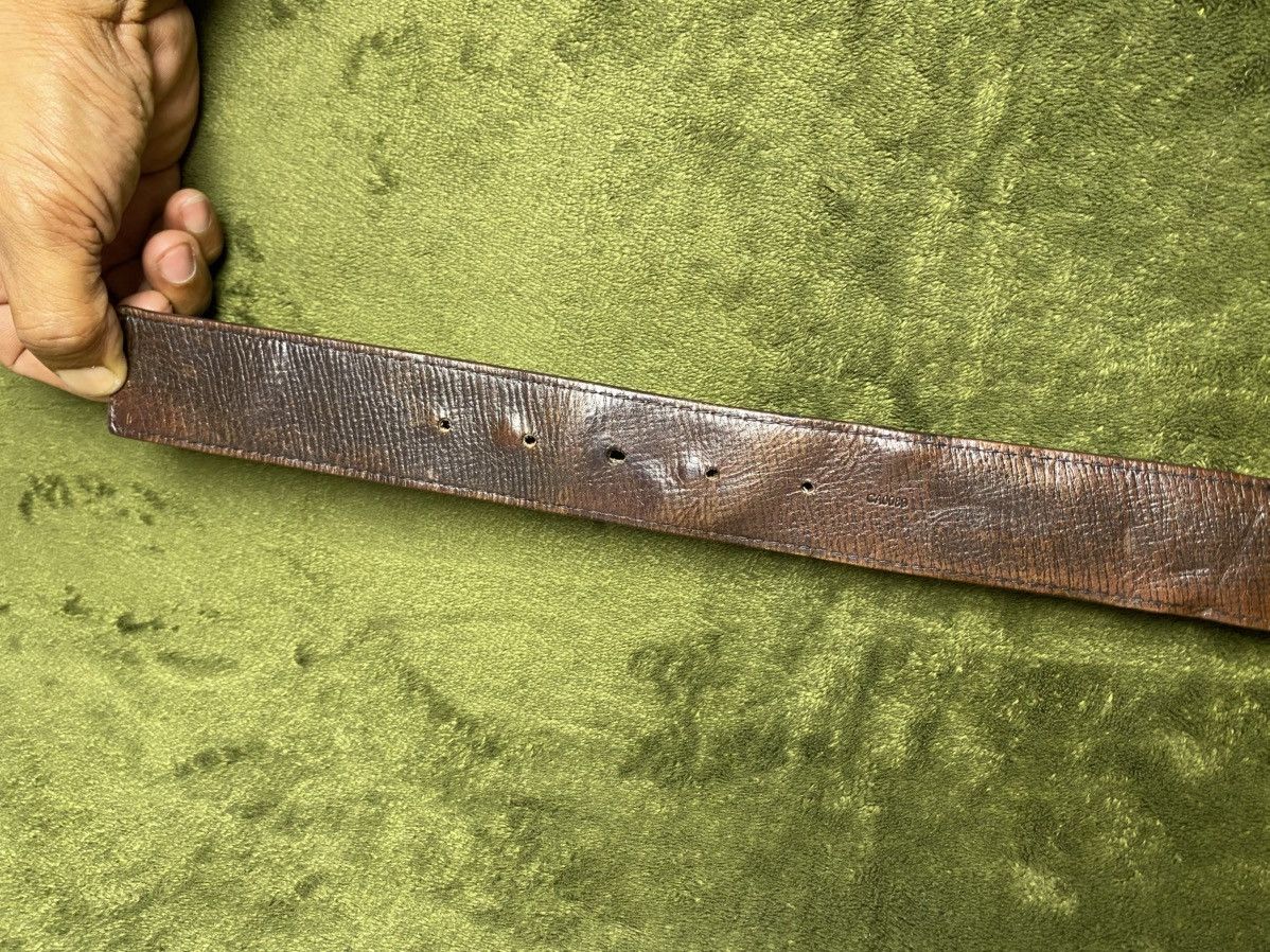 Louis Vuitton Vintage LOUIS VUITTON Leather Belt Brown M6902 Size 34 - 9 Thumbnail