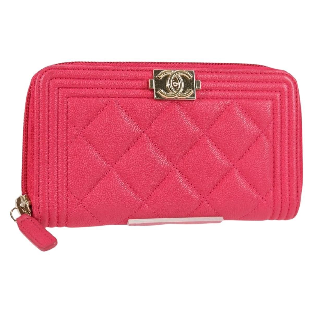 Chanel Compact Boy Wallet Caviar