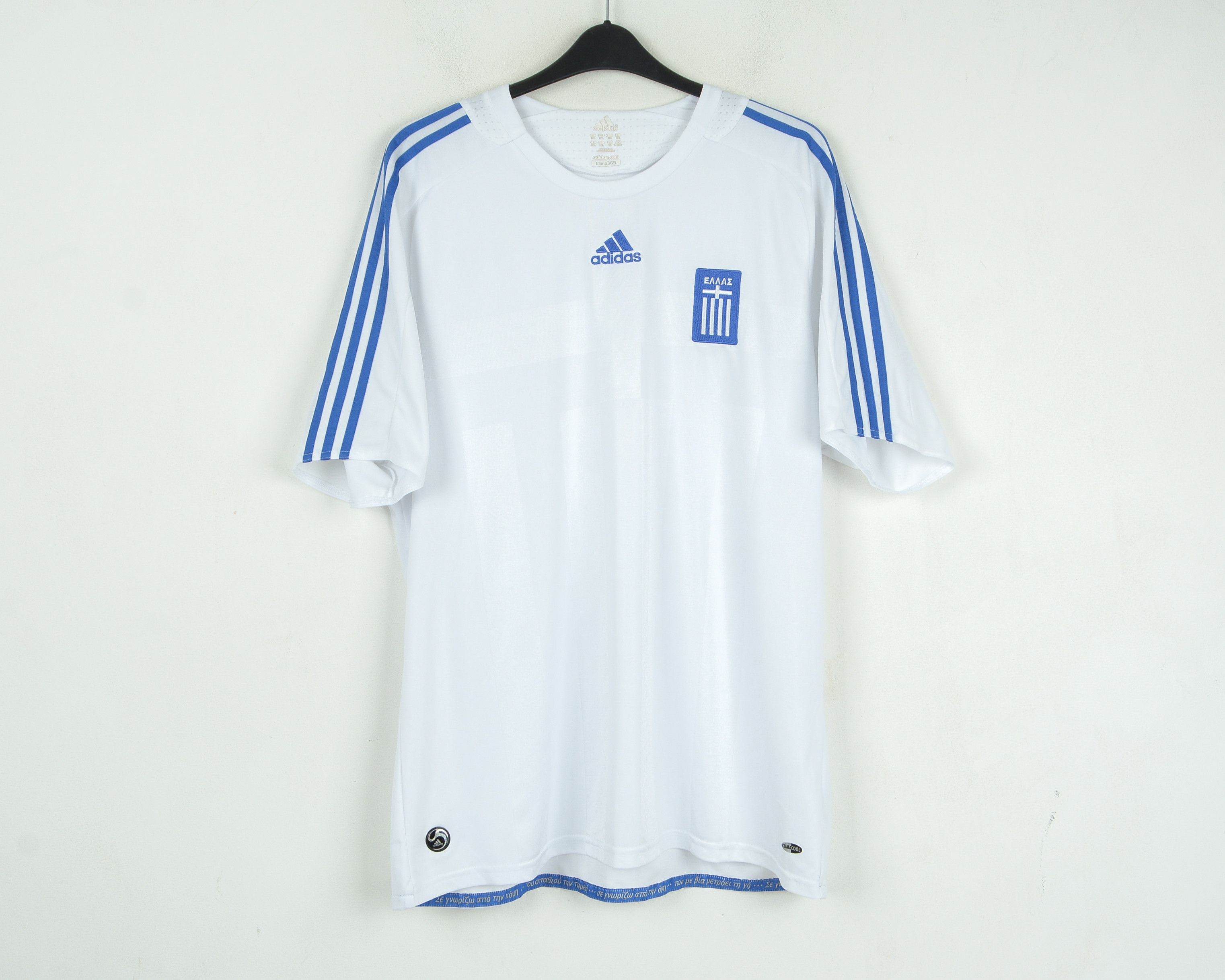 Adidas Greece 2XL Football Soccer Home Jersey Shirt EURO 2008 2009 Size US XXL / EU 58 / 5 - 1 Thumbnail