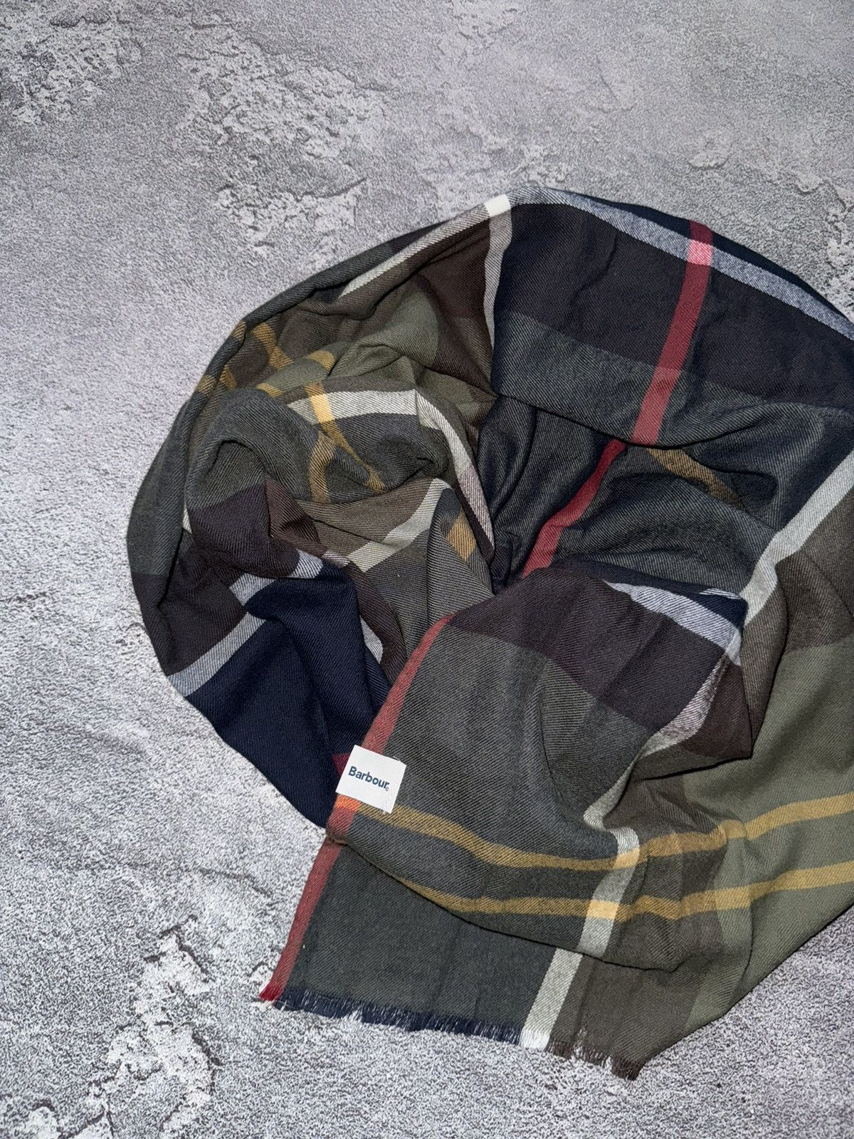 Barbour × Designer Barbour cotton scarf 🧣 all printed checkered unisex Size ONE SIZE - 2 Thumbnail
