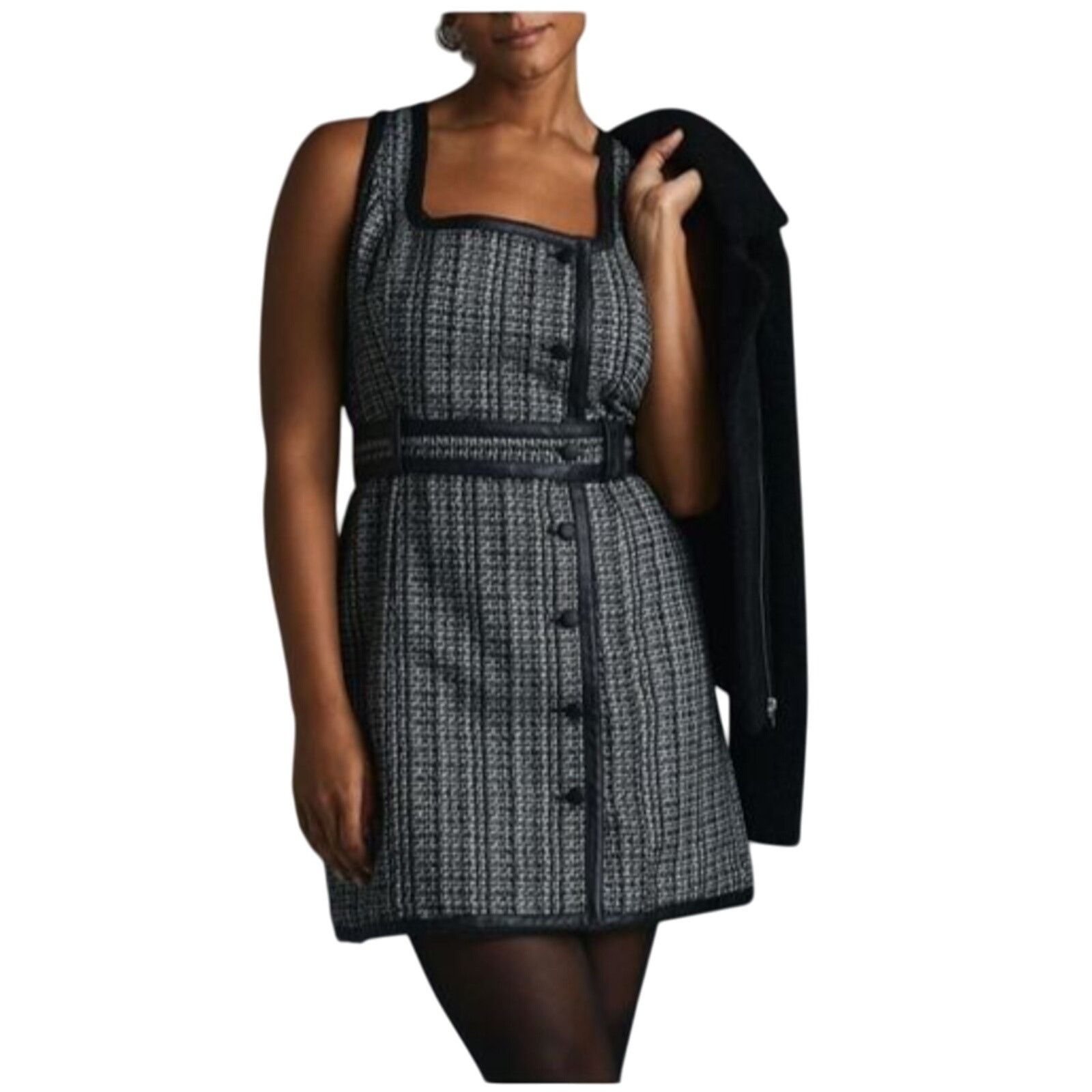 jalena lace up back faux leather cocktail dress Hotline Faux Leather Mini Dress Black