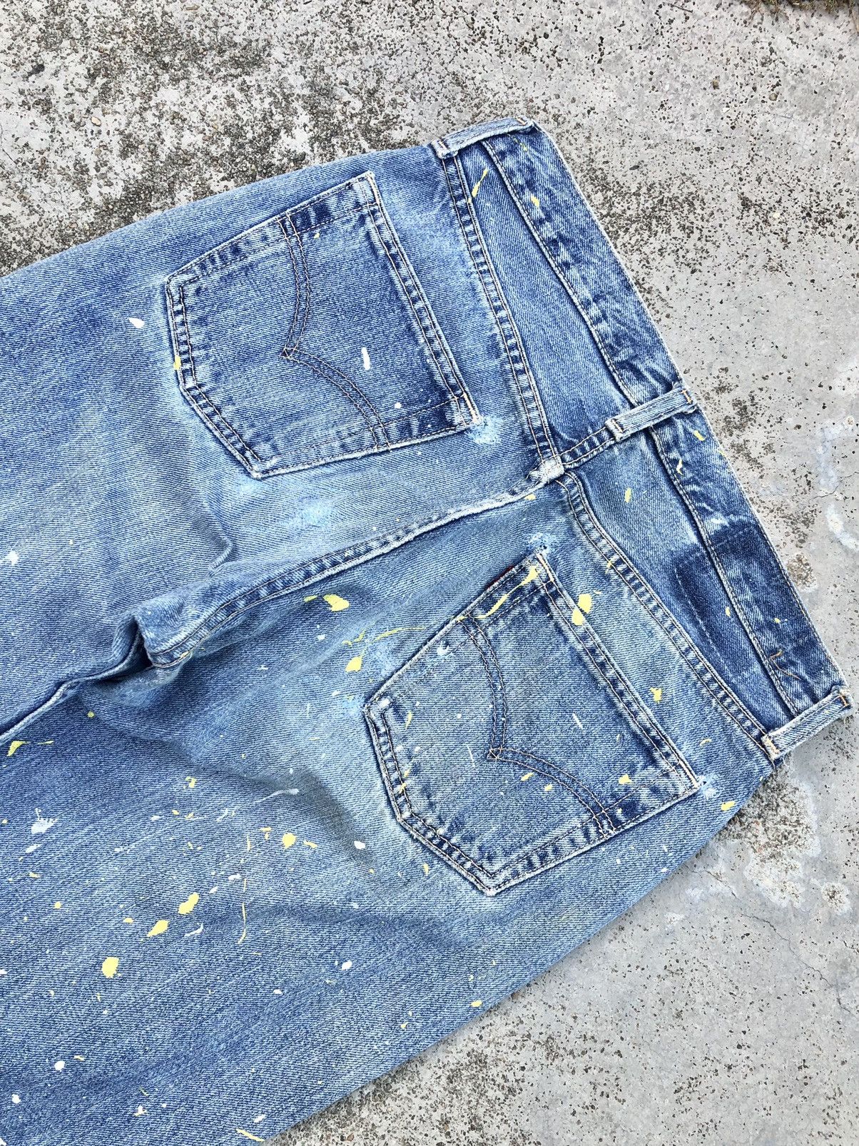 Levi's SPLATTERED PAINT LEVIS 501 JEANS Size US 29 - 6 Thumbnail