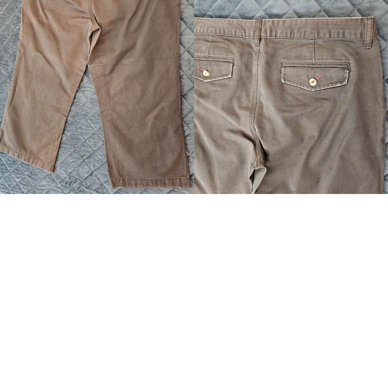 Old Navy Old Navy Womens Brown Low Waist Stretch Straight Chino Casual Crop Pants Size 12 Size 34" / US 12 / IT 48 - 8 Thumbnail