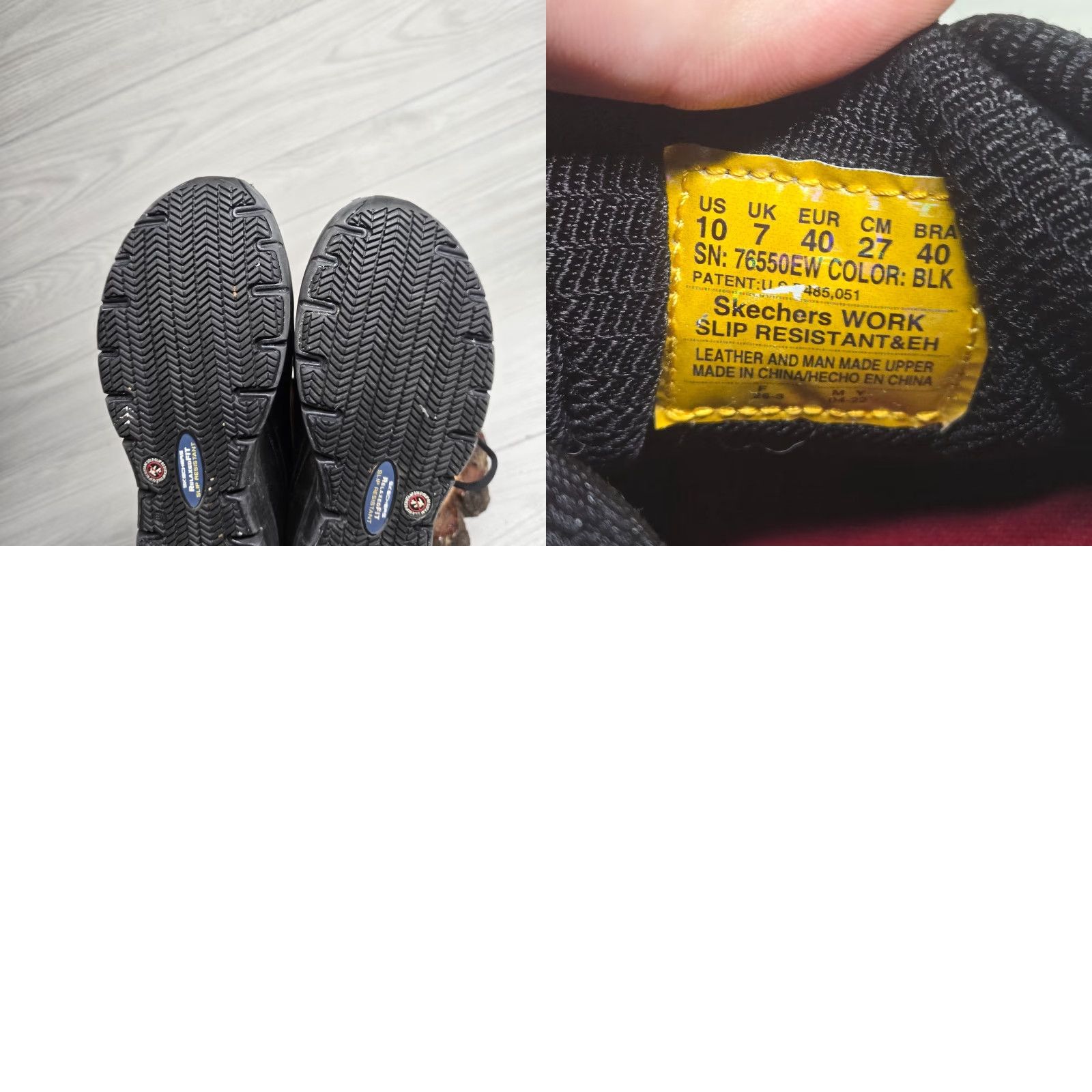 SKECHERS Skechers Relaxed Fit Flex Sole Sneakers - Black - Women's - Size 10 - Slip Resistant - Memory Foam - Low Top Athletic Shoes Size US 10 / IT 40 - 8 Thumbnail