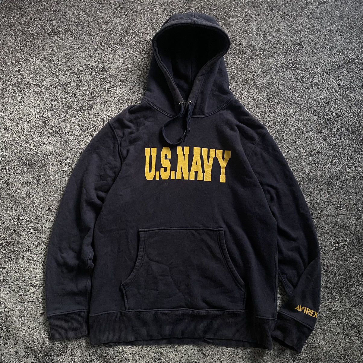 2000’s Avirex U.S Navy Spellout Pullover Hoodie