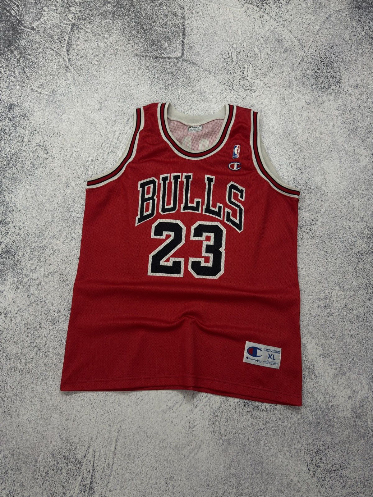 Champion × Vintage VINTAGE 90s CHAMPION JORDAN CHICAGO BULLS JERSEY TEE TSHIRT Size US XL / EU 56 / 4 - 2 Thumbnail