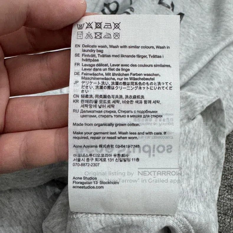 Acne Studios Acne Studios The white distressed lettered short-sleeved s Size US M / EU 48-50 / 2 - 4 Thumbnail
