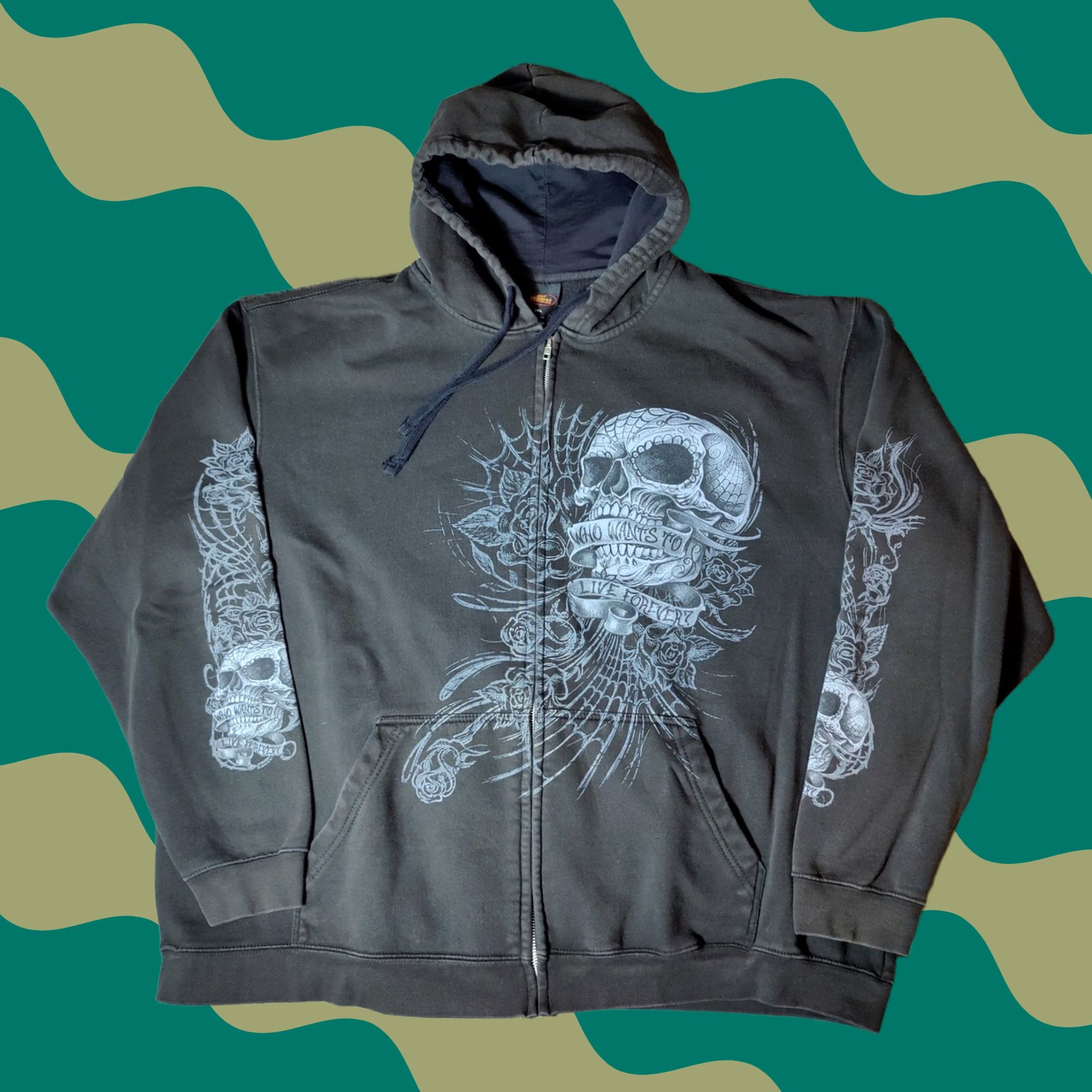Jay-Z × Rocawear × Vintage Rocawear Vitnage Full Zip Skull | Grailed