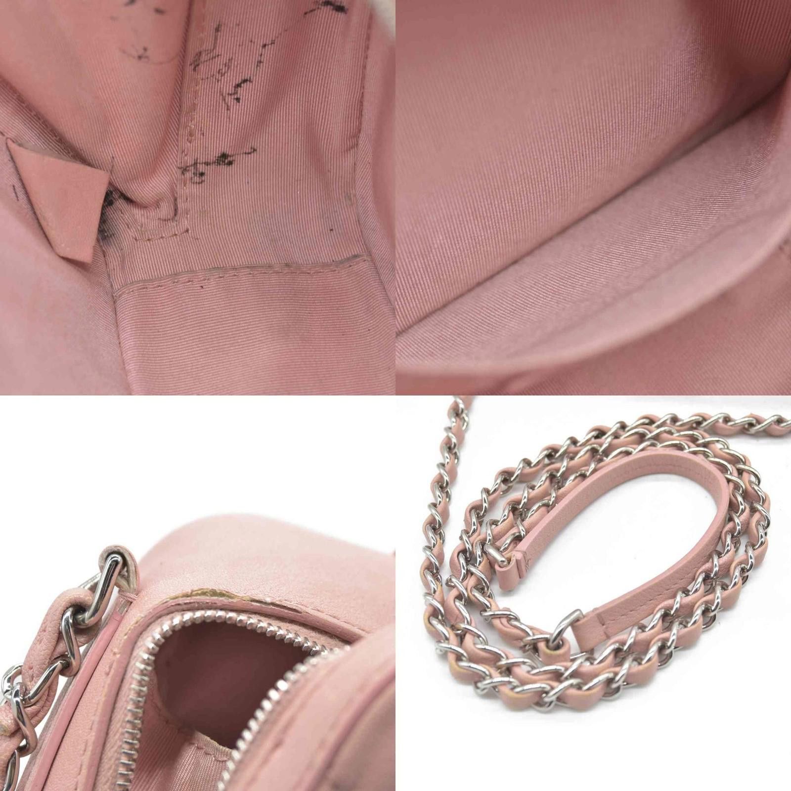 Chanel $4200 Chanel Lambskin Quilted Mini CC Box Camera Bag Pink Size ONE SIZE - 7 Thumbnail