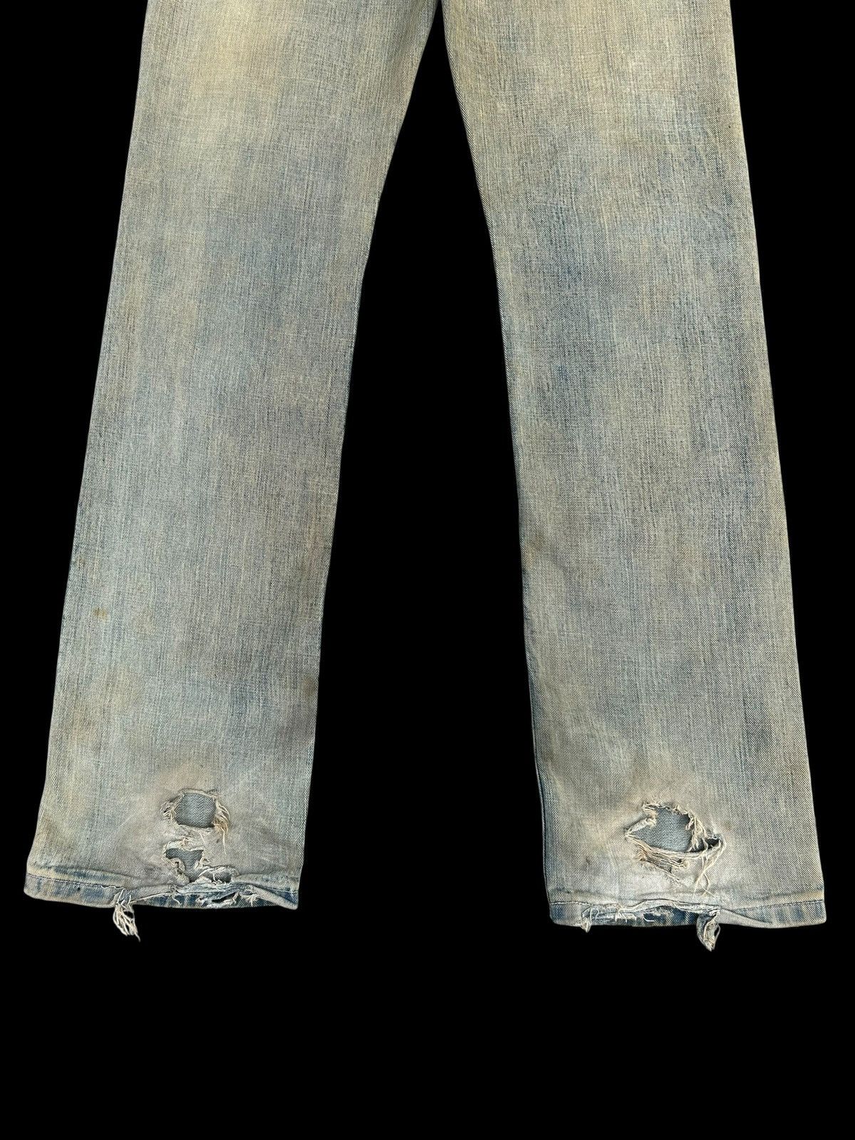 Kapital Vintage Diesel Big Logo Distressed Dirty Denim jeans Size US 32 / EU 48 - 17 Thumbnail