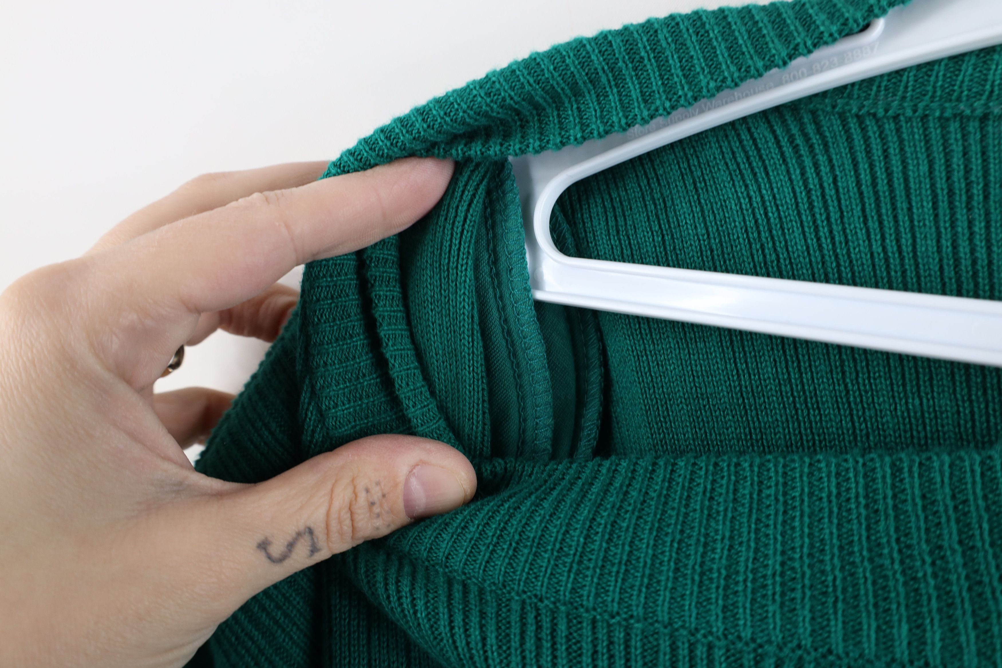 Vintage Deadstock Vintage 90s Streetwear Block Ribbed Knit Sweater Size 3XL / US 20-22 - 9 Thumbnail