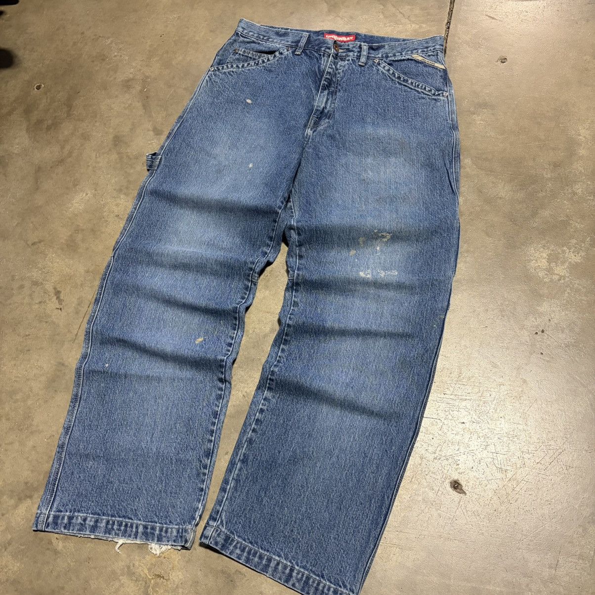 UNIONBAY Vintage Y2K Union Bay Baggy Denim Jeans Wide Leg Skater Fade Size US 36 / EU 52 - 2 Thumbnail