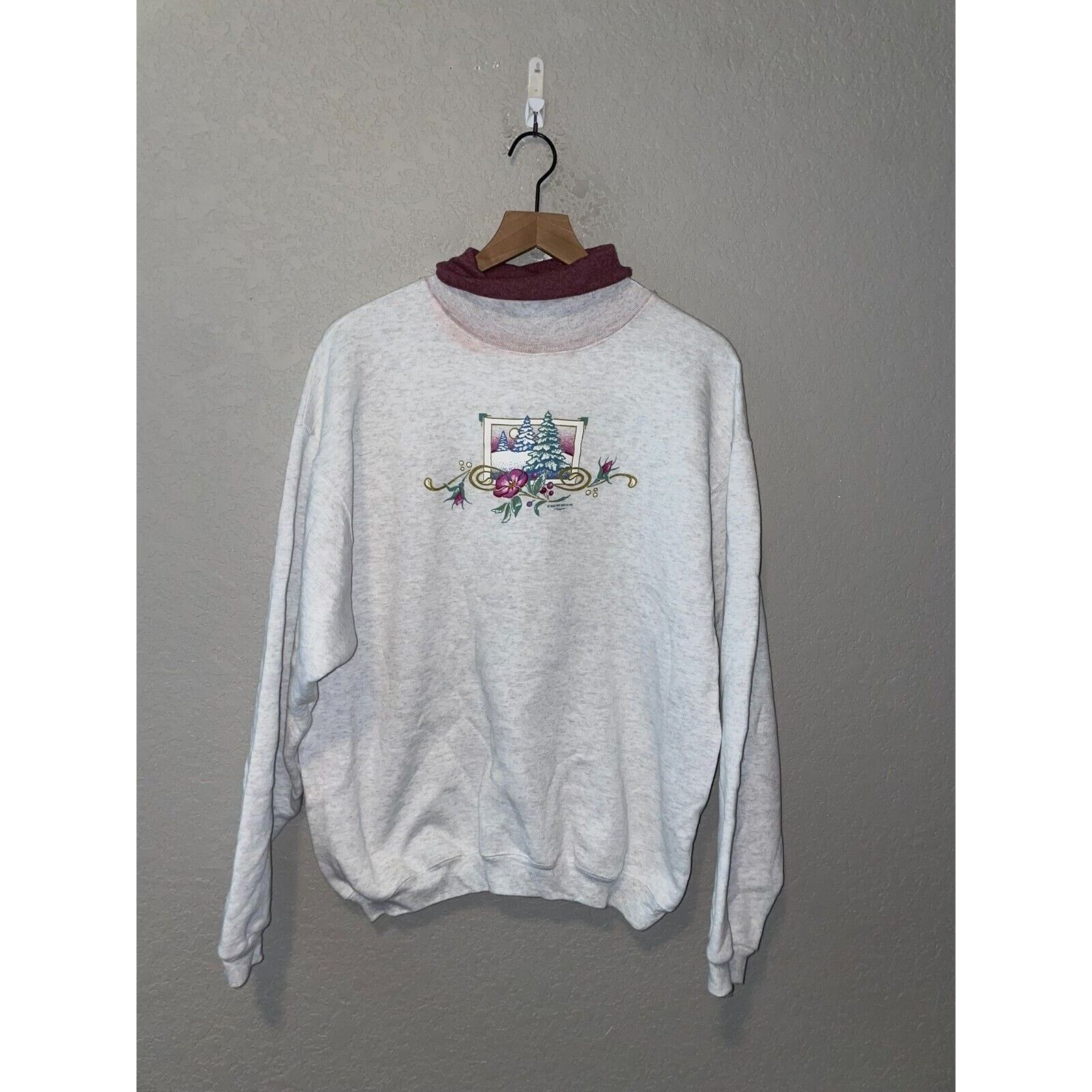 Vintage Vintage Gray Sweatshirt HL Miller Winter Crewneck 90s VTG L Size US L / EU 52-54 / 3 - 1 Thumbnail