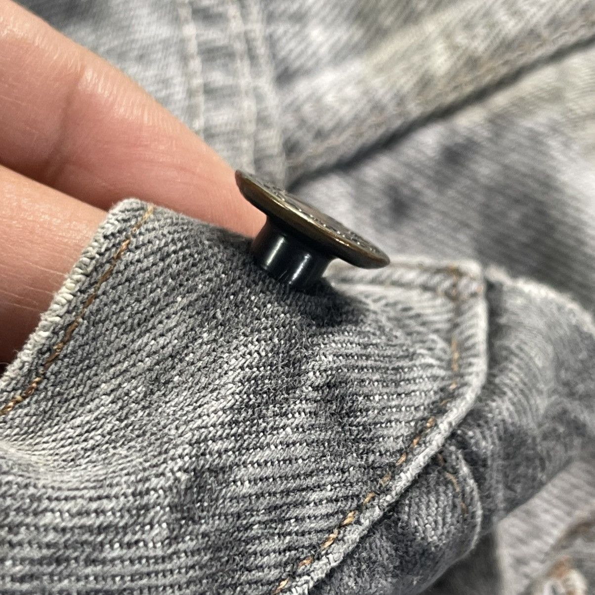 Levi's Vintage Clothing Vintage 80s Levis 501 Charcoal Fades Patina Jeans Size US 35 - 6 Thumbnail