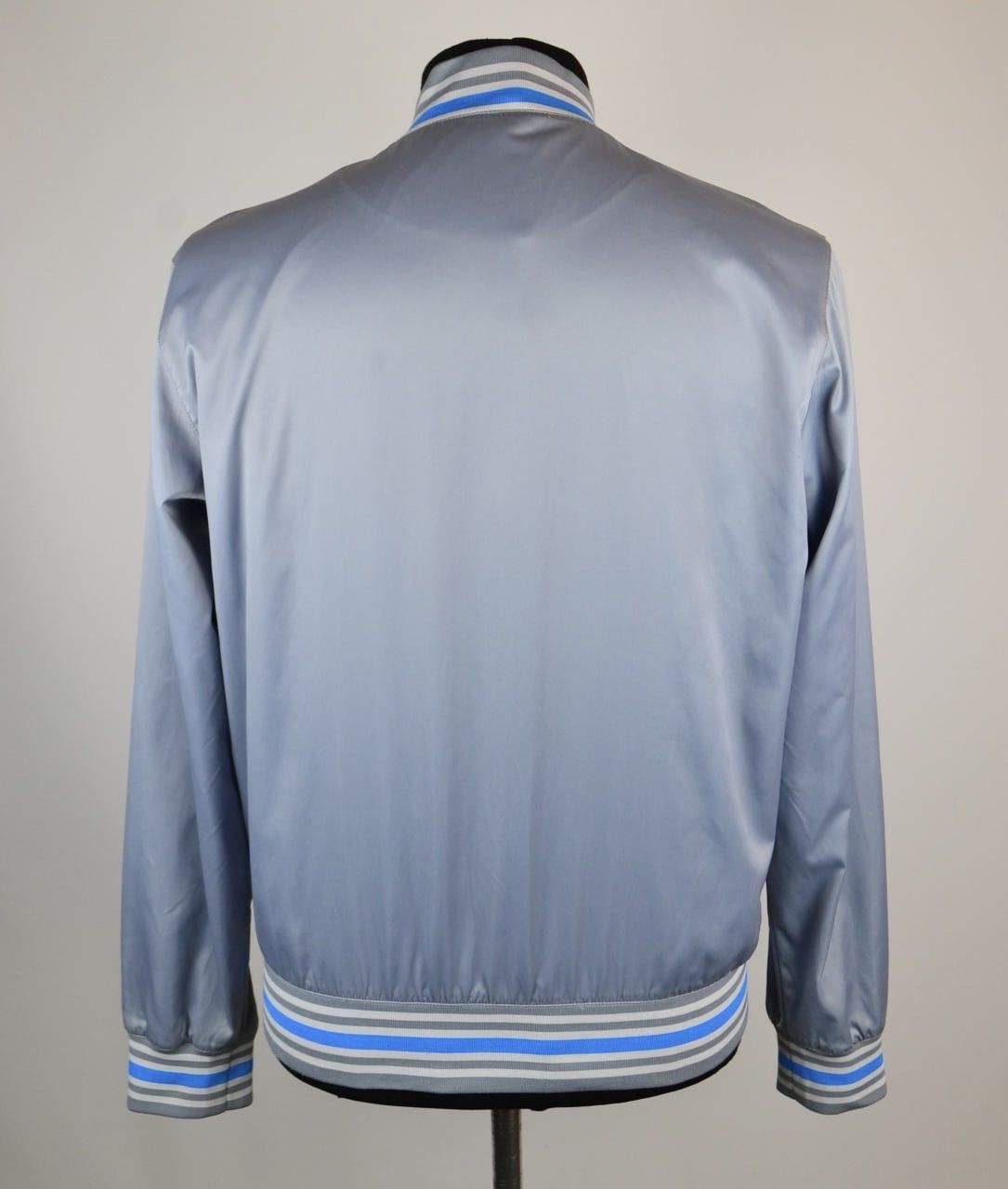 Nike × Vintage Vintage Nike Mens AD Varsity Jacket Satin Gray Size M Size US M / EU 48-50 / 2 - 5 Thumbnail