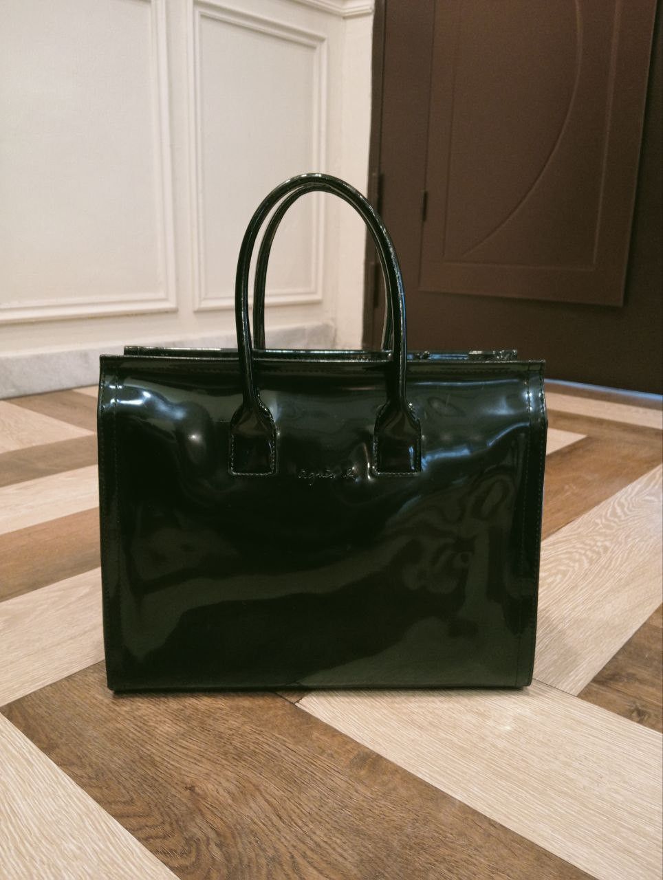 agnes b. Vintage AGNES B. VOYAGE ENAMEL TOTE BAG Size ONE SIZE - 1 Thumbnail