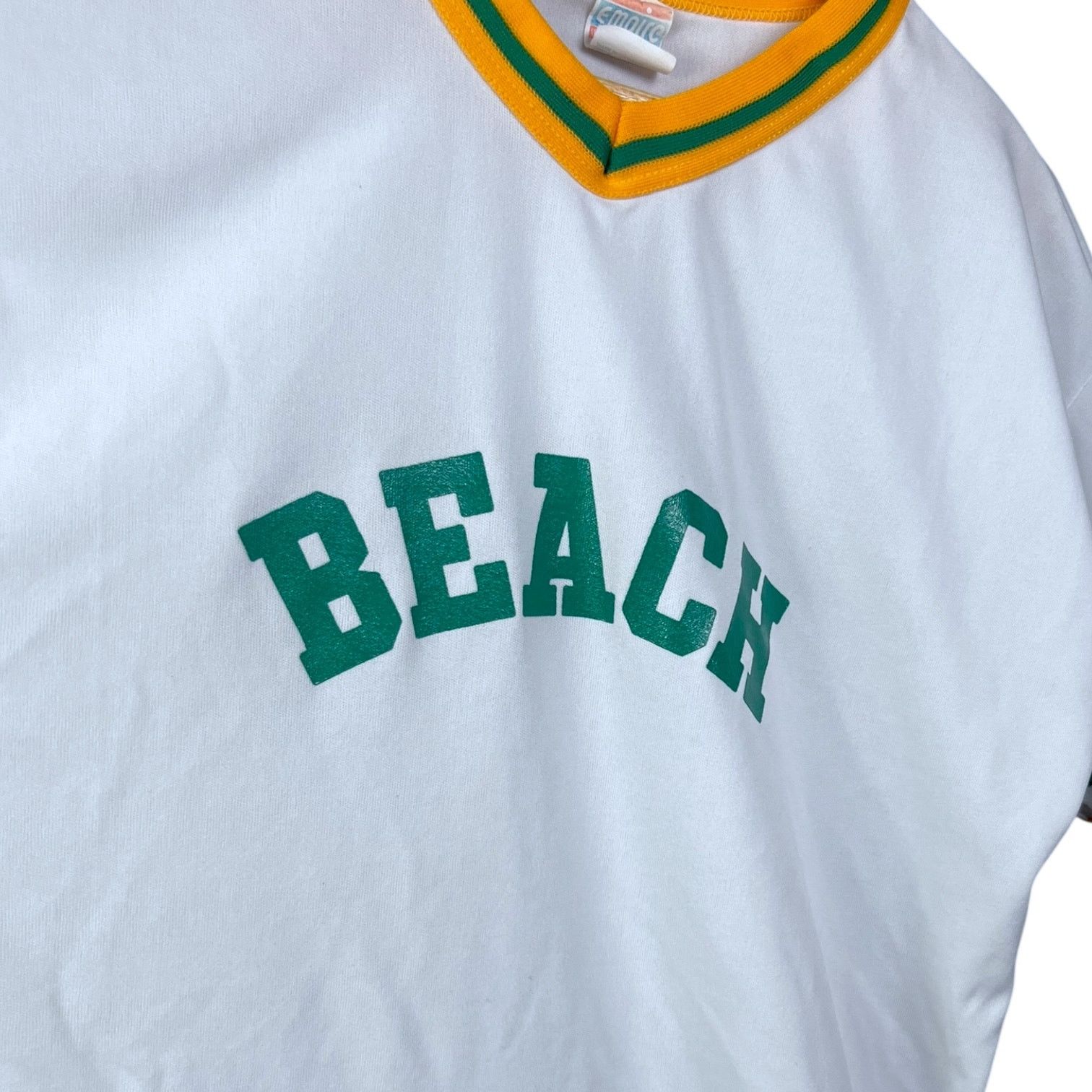 Empyre Vintage 70s/80s Empire Sporting Goods Beach V-Neck Jersey Size US M / EU 48-50 / 2 - 2 Thumbnail
