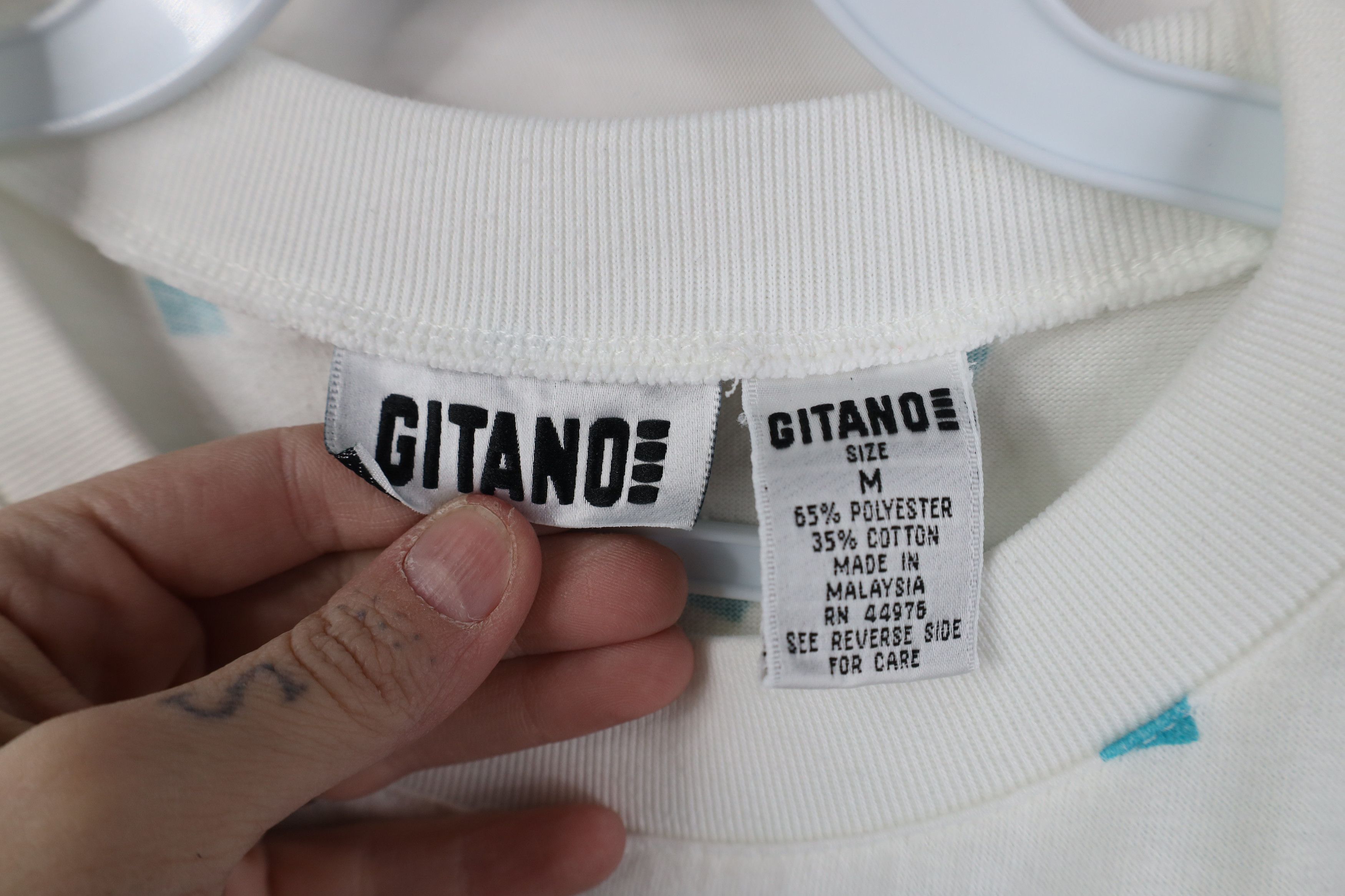 Vintage Vintage 90s Streetwear Box All Over Print T-Shirt White Size M / US 6-8 / IT 42-44 - 8 Thumbnail